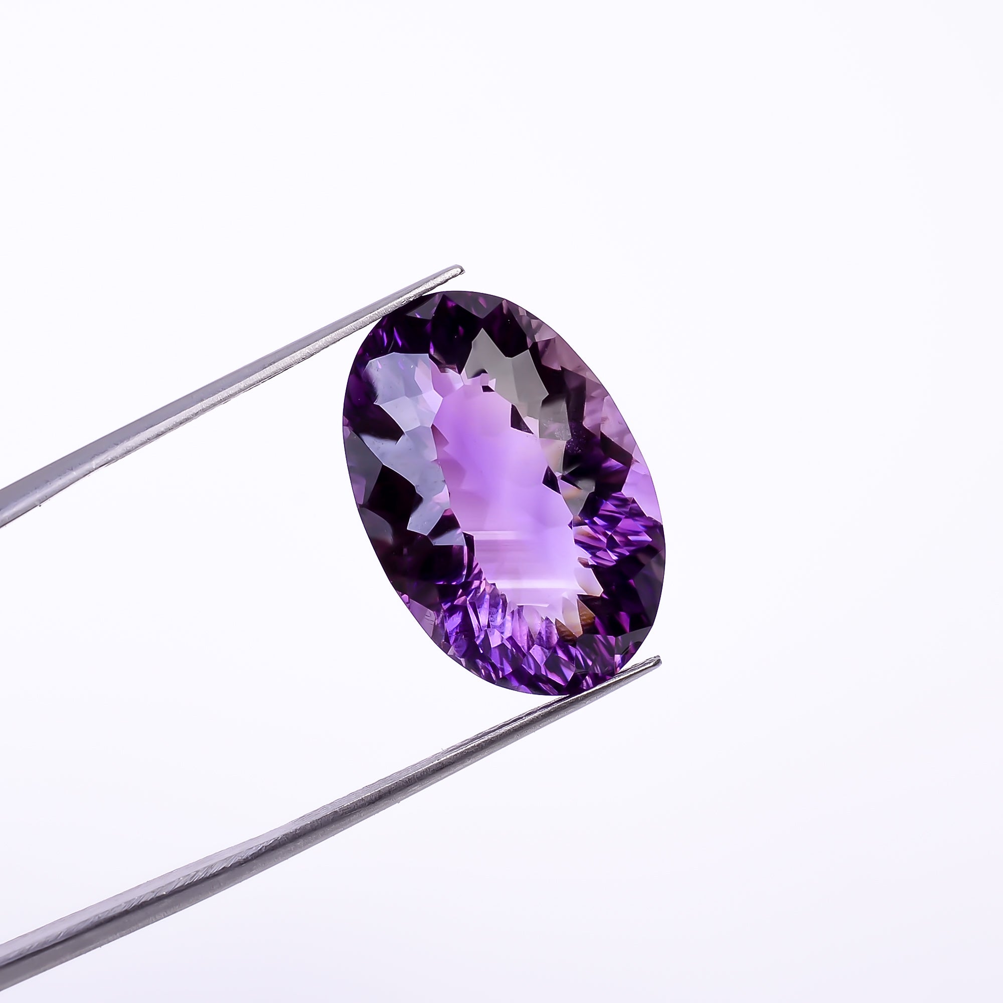 Natural Amethyst Oval Shape Cut Stone Loose Gemstone For Making Jewelry 20.5 Ct. 21X14X10 mm Y-10370