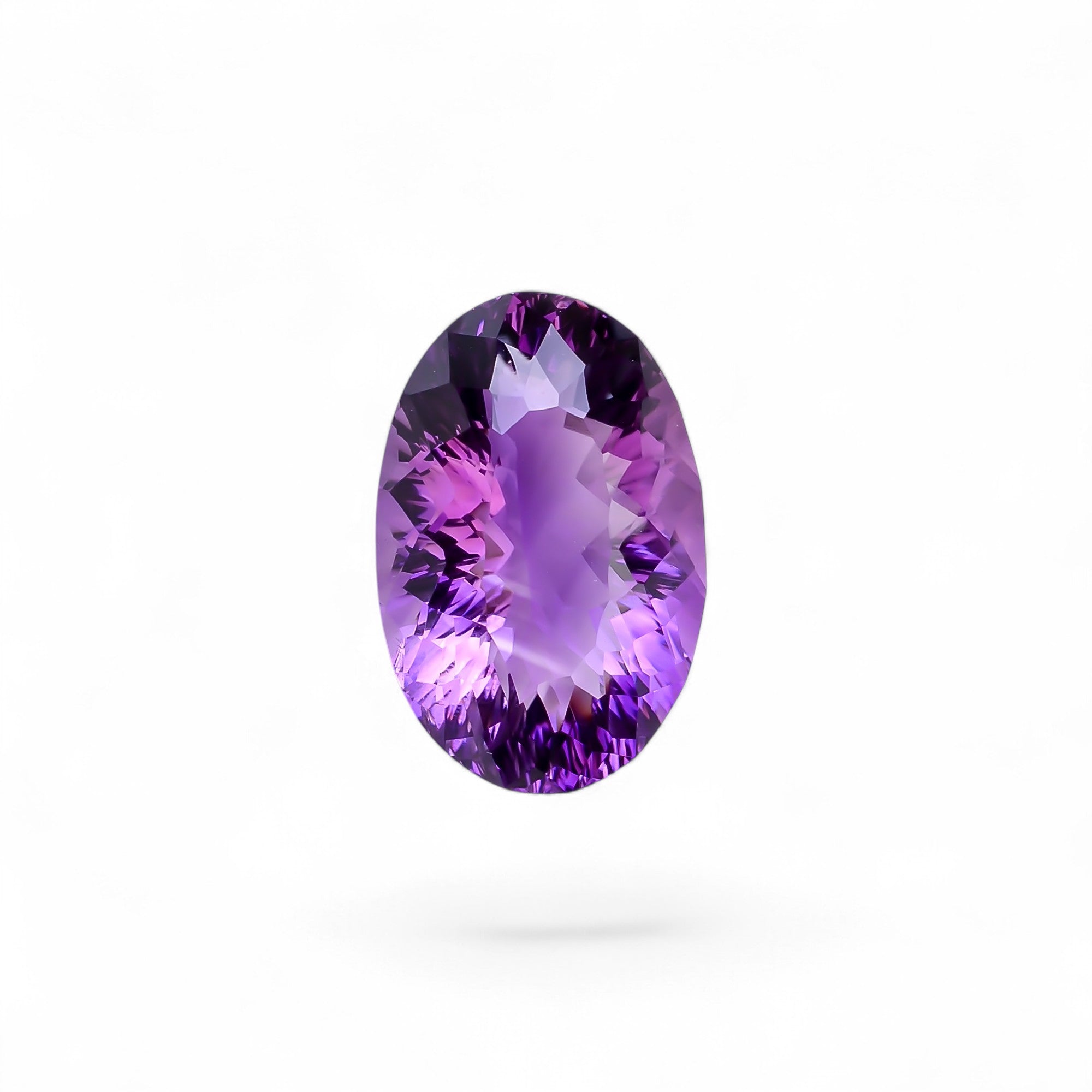 Natural Amethyst Oval Shape Cut Stone Loose Gemstone For Making Jewelry 20.5 Ct. 21X14X10 mm Y-10370