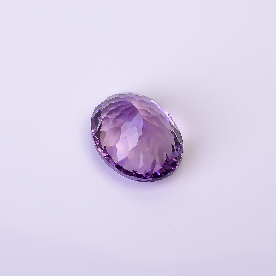 Natural Amethyst Oval Shape Cut Stone Loose Gemstone For Making Jewelry 17.5 Ct. 18X14X11 mm Y-10371