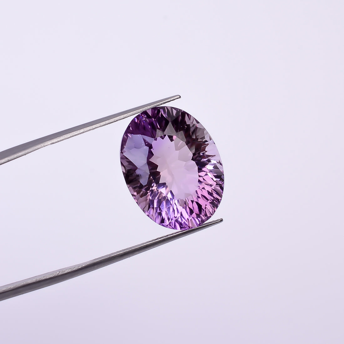 Natural Amethyst Oval Shape Cut Stone Loose Gemstone For Making Jewelry 17.5 Ct. 18X14X11 mm Y-10371
