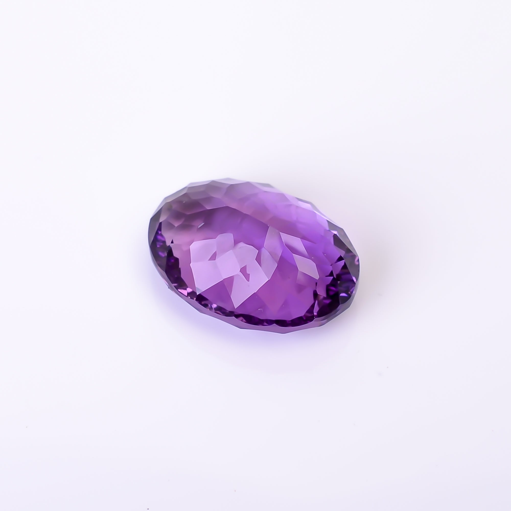 Natural Amethyst Oval Shape Cut Stone Loose Gemstone For Making Jewelry 17.5 Ct. 19X14X10 mm Y-10373