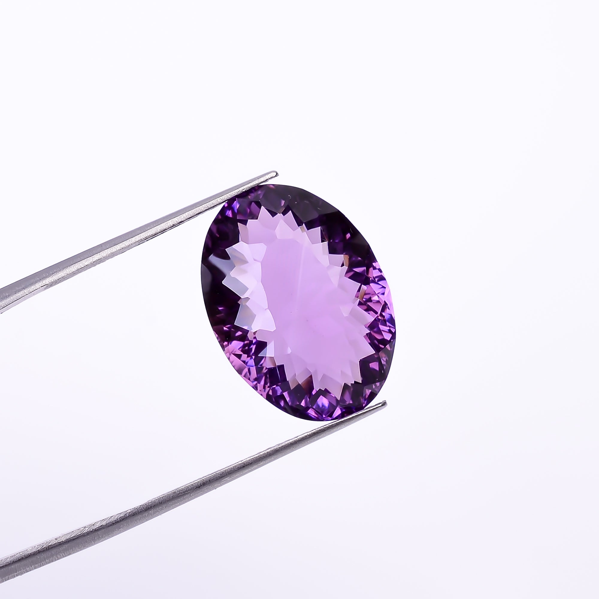 Natural Amethyst Oval Shape Cut Stone Loose Gemstone For Making Jewelry 17.5 Ct. 19X14X10 mm Y-10373