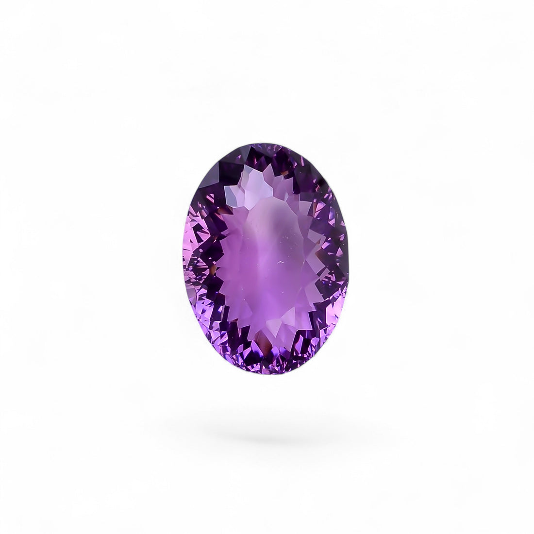 Natural Amethyst Oval Shape Cut Stone Loose Gemstone For Making Jewelry 17.5 Ct. 19X14X10 mm Y-10373