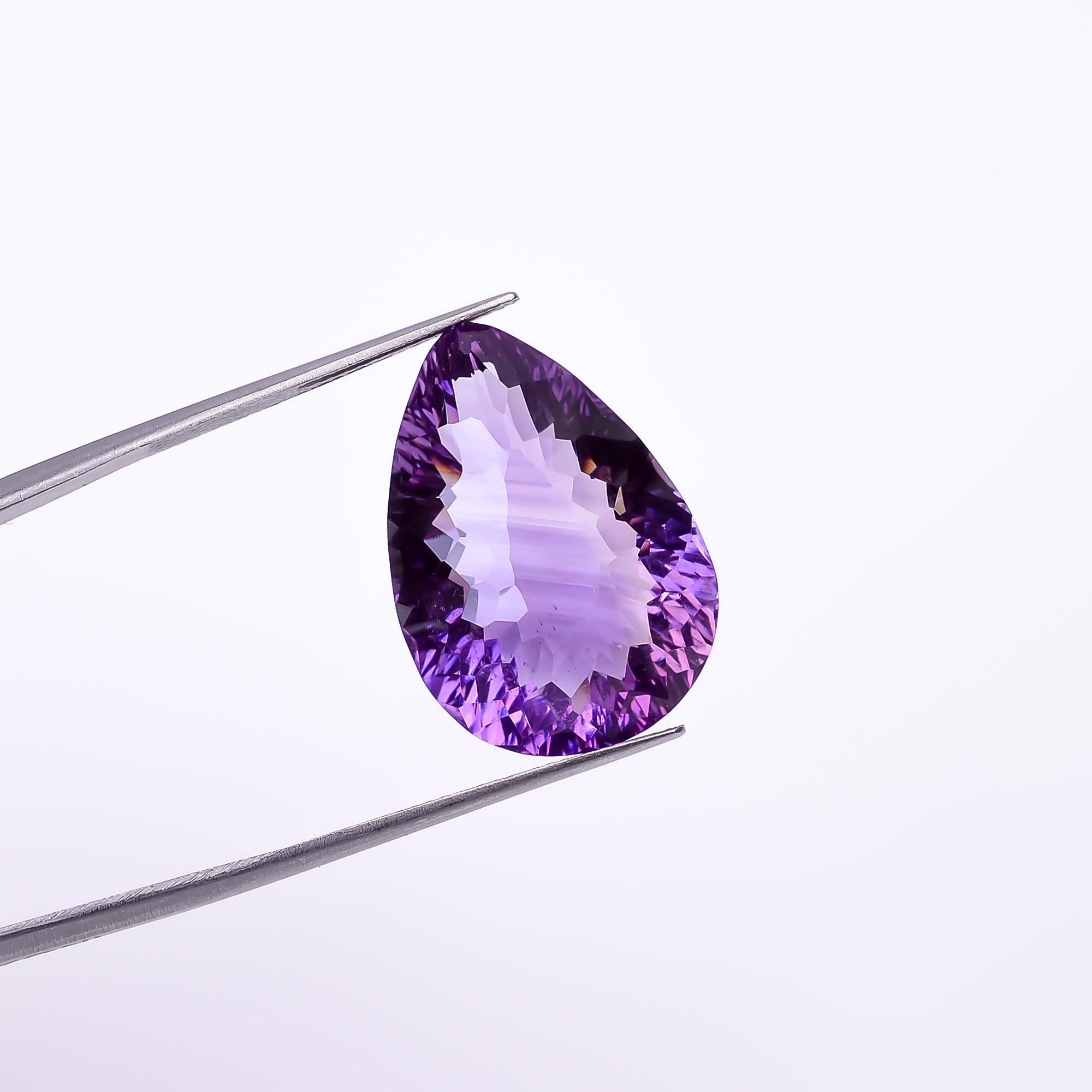 Natural Amethyst Pear Shape Cut Stone Loose Gemstone For Making Jewelry 24 Ct. 23X16X11 mm Y-10374