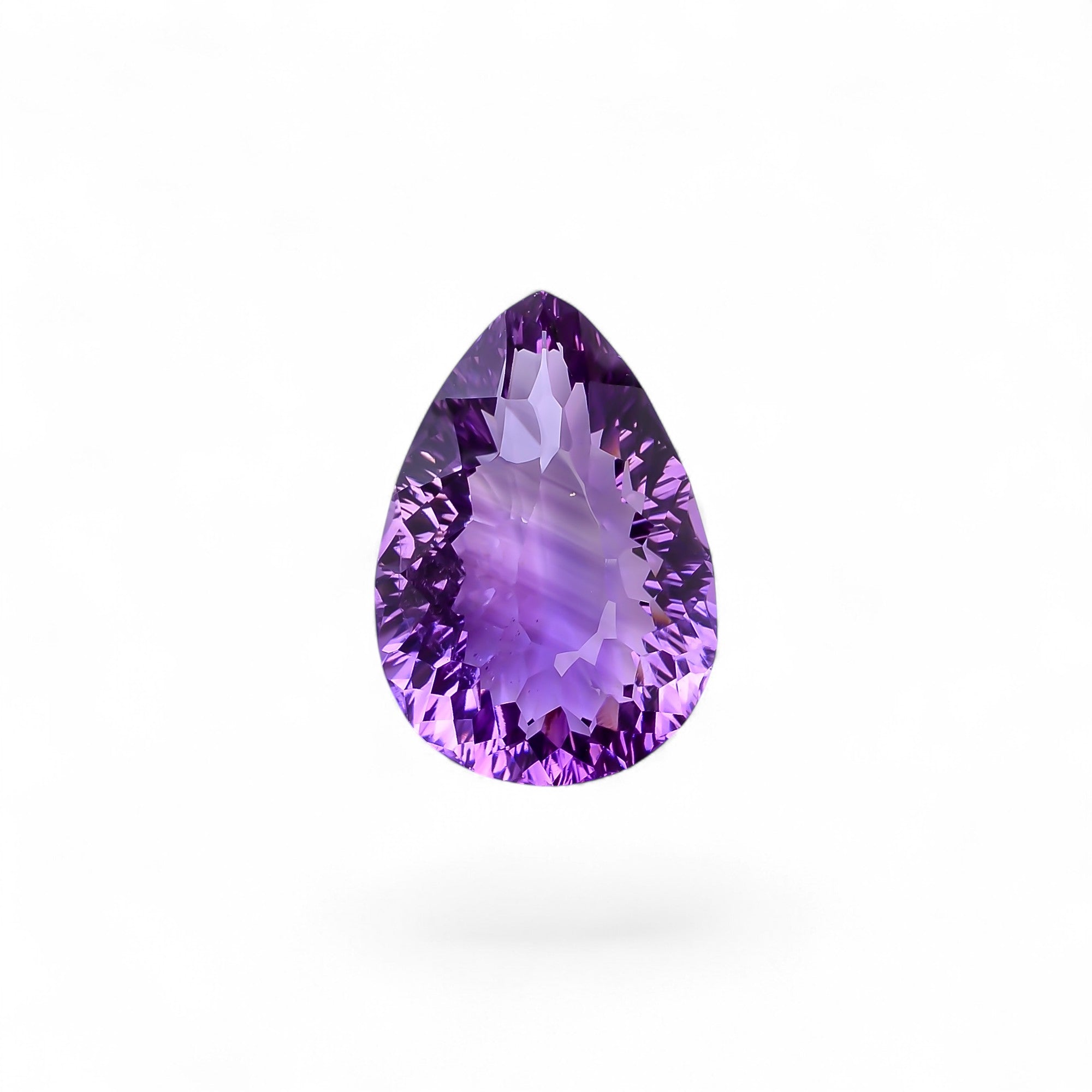 Natural Amethyst Pear Shape Cut Stone Loose Gemstone For Making Jewelry 24 Ct. 23X16X11 mm Y-10374