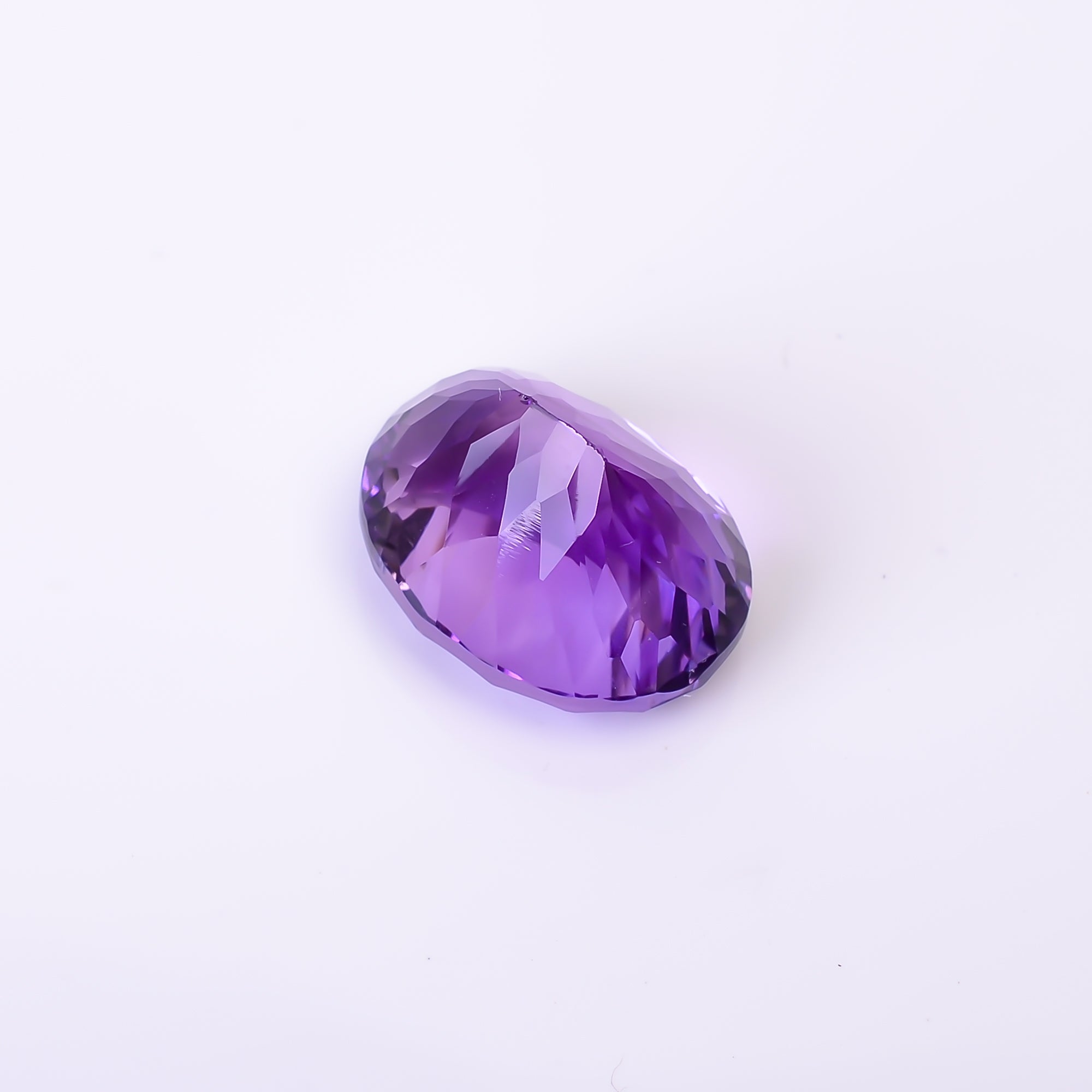 Natural Amethyst Oval Shape Cut Stone Loose Gemstone For Making Jewelry 22.5 Ct. 19X14X14 mm Y-10377