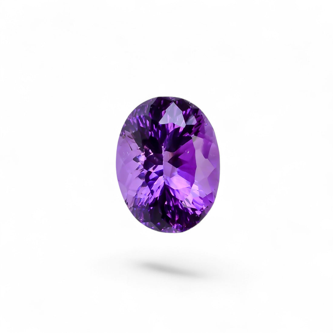 Natural Amethyst Oval Shape Cut Stone Loose Gemstone For Making Jewelry 22.5 Ct. 19X14X14 mm Y-10377