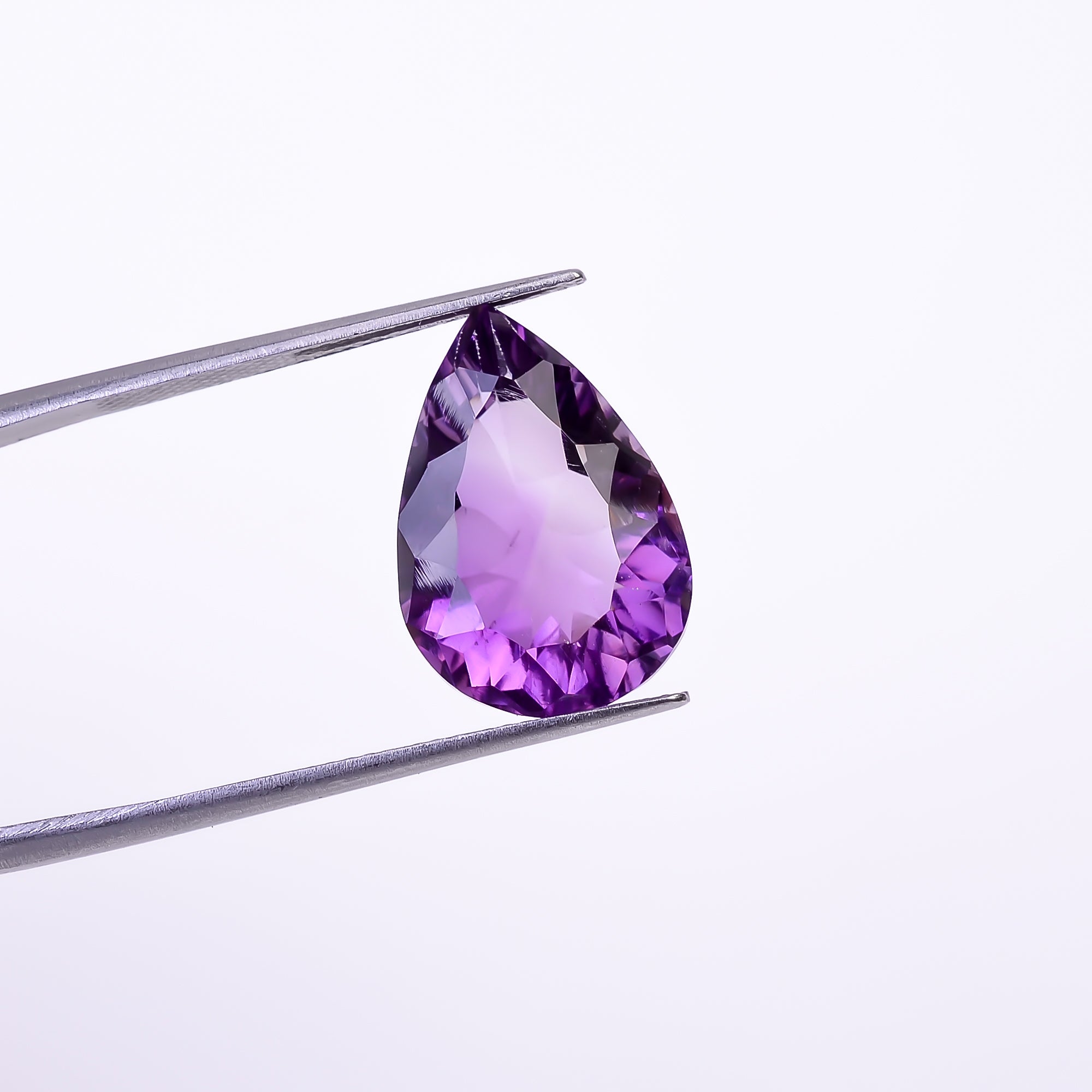 Natural Amethyst Pear Shape Cut Stone Loose Gemstone For Making Jewelry 9.5 Ct. 17X12X8 mm Y-10378