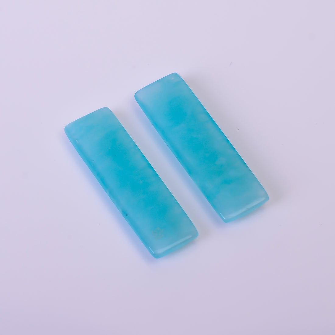 Natural Amazonite Radiant Shape Faceted Loose Gemstone Pair For Making Earrings 6 Ct. 21X6X2 mm Y-10382