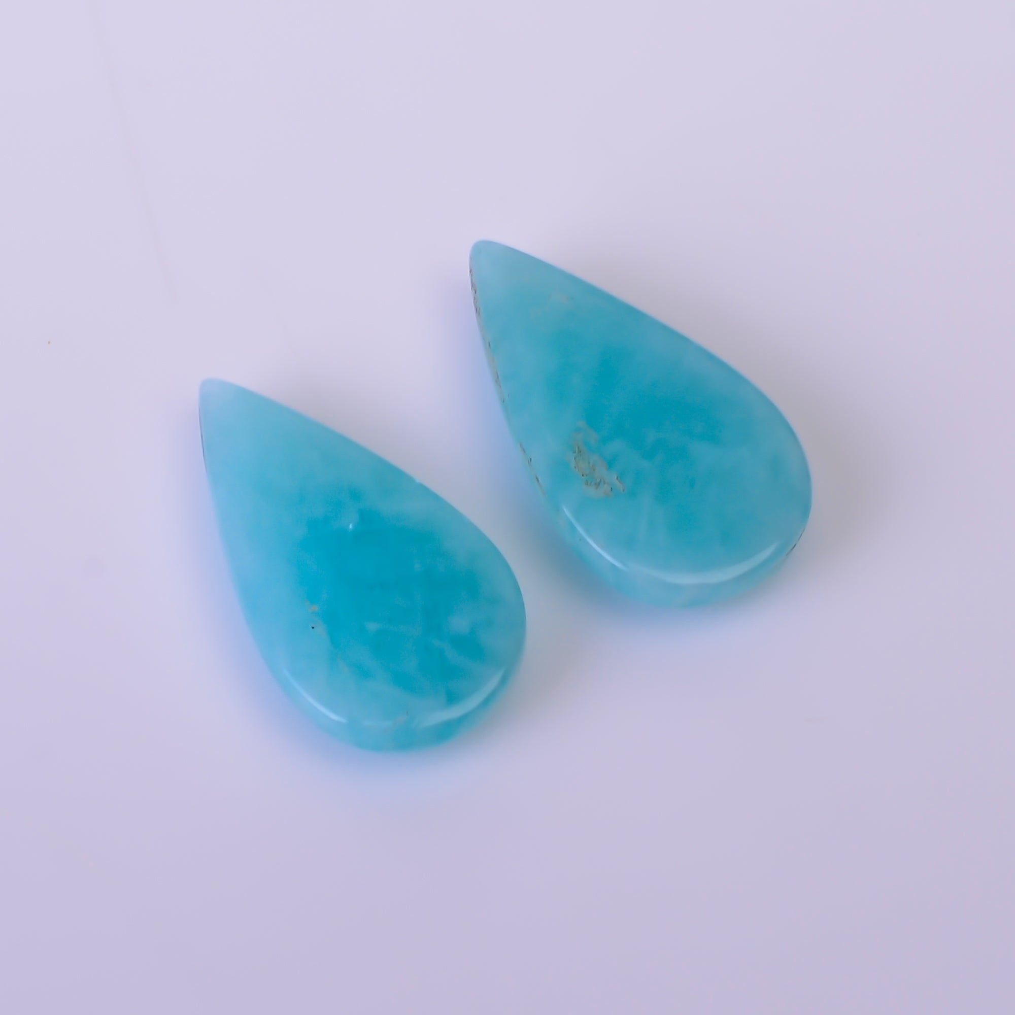 Natural Amazonite Pear Shape Faceted Loose Gemstone Pair For Making Earrings 7 Ct. 17X9X3 mm Y-10389