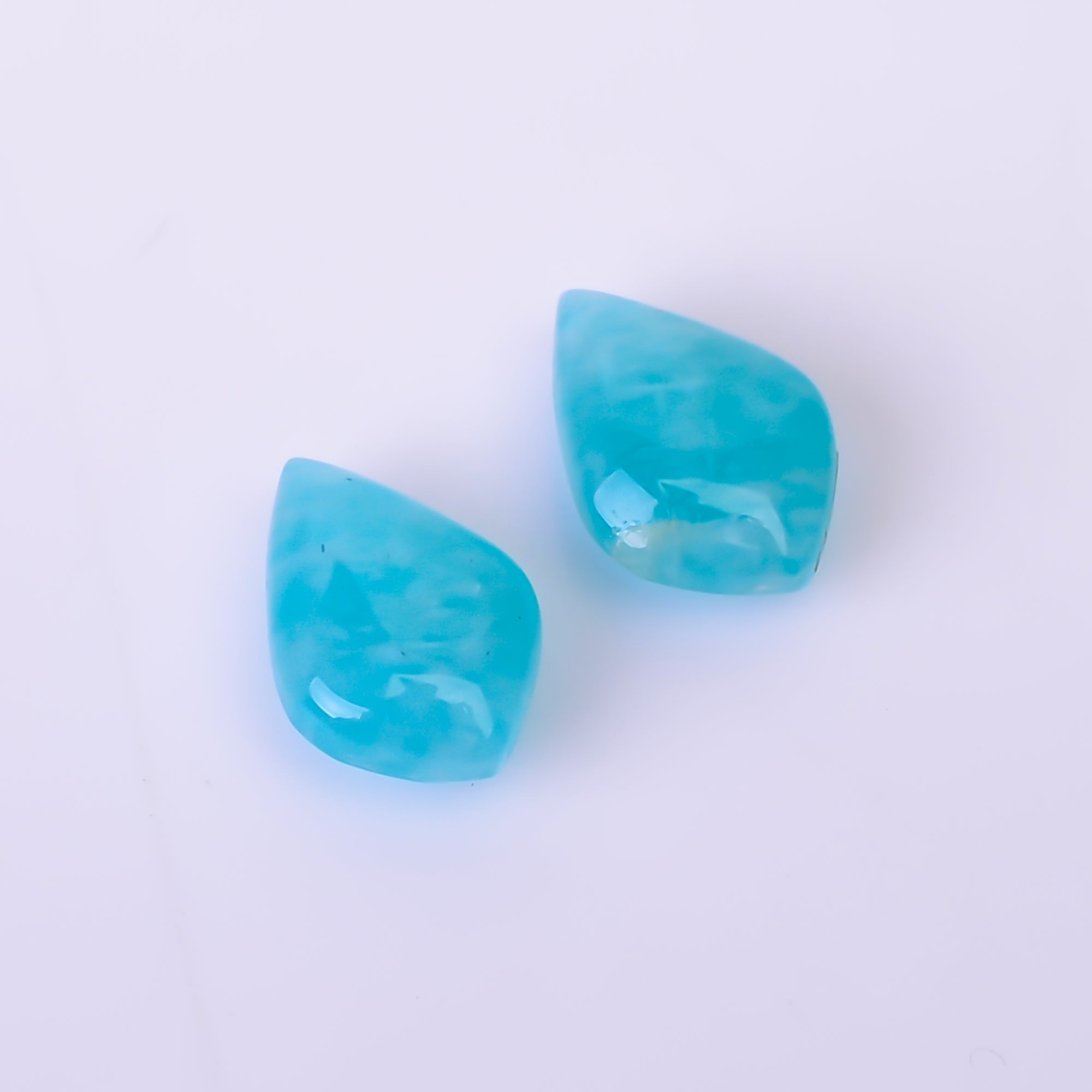 Natural Amazonite Shield Shape Faceted Loose Gemstone Pair For Making Earrings 2.5 Ct. 9X6X3 mm Y-10391