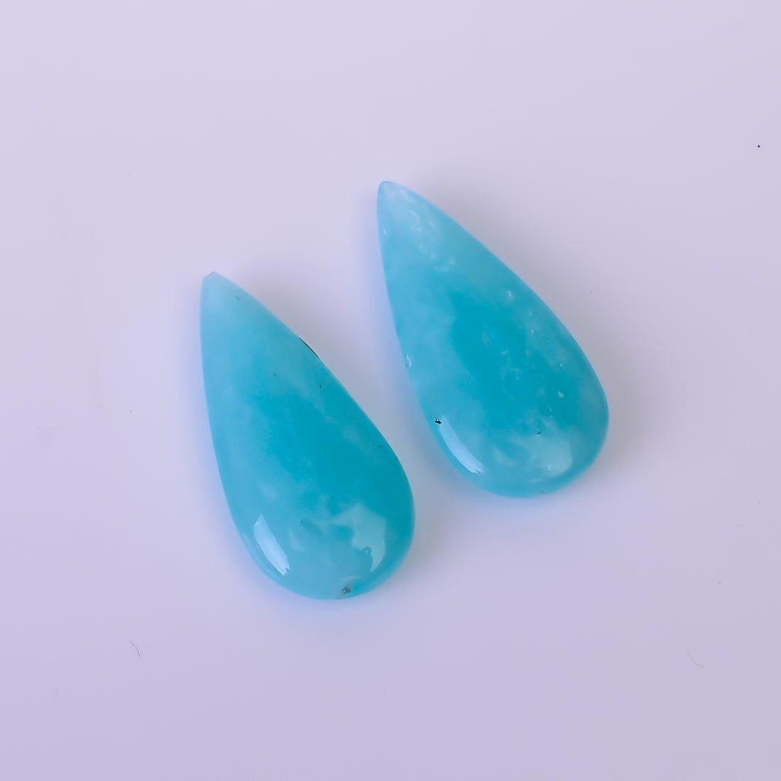 Natural Amazonite Pear Shape Faceted Loose Gemstone Pair For Making Earrings 7 Ct. 18X8X3 mm Y-10396