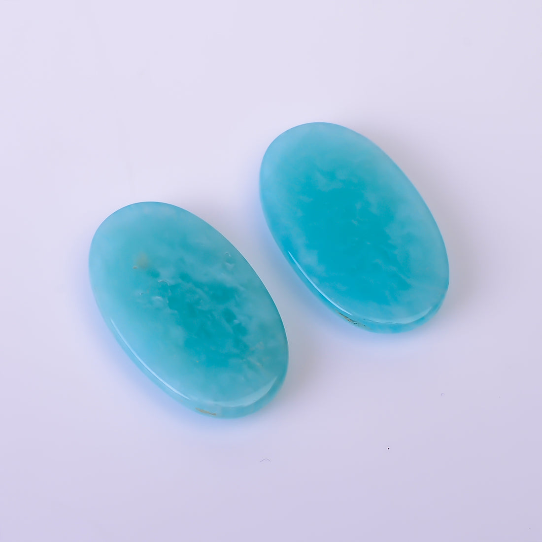 Natural Amazonite Oval Shape Faceted Loose Gemstone Pair For Making Earrings 20 Ct. 23X14X4 mm Y-10399