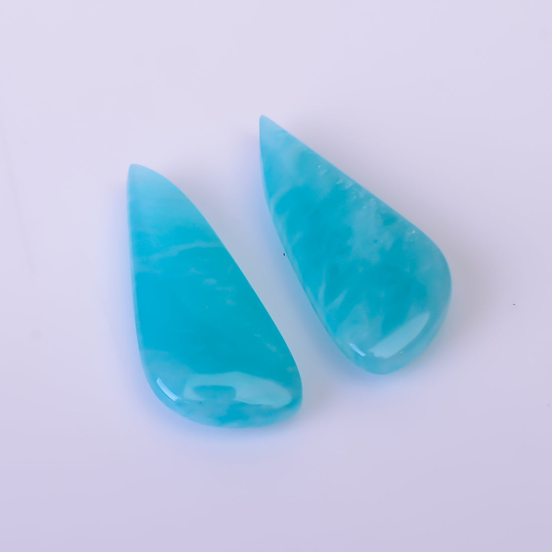 Natural Amazonite Fancy Shape Faceted Loose Gemstone Pair For Making Earrings 8 Ct. 18X8X3 mm Y-10402