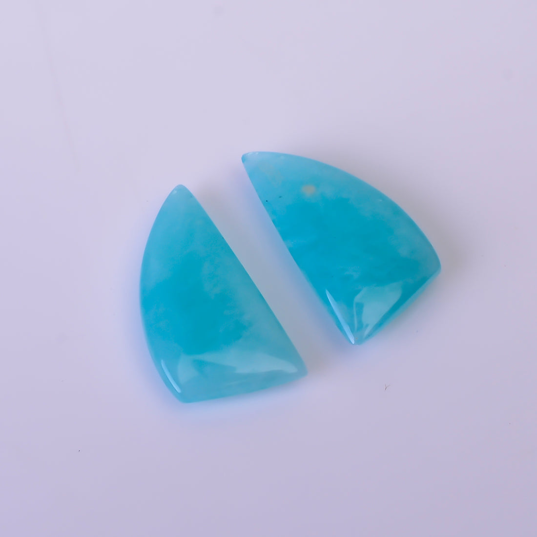 Natural Amazonite Fancy Shape Faceted Loose Gemstone Pair For Making Earrings 8 Ct. 17X10X3 mm Y-10404