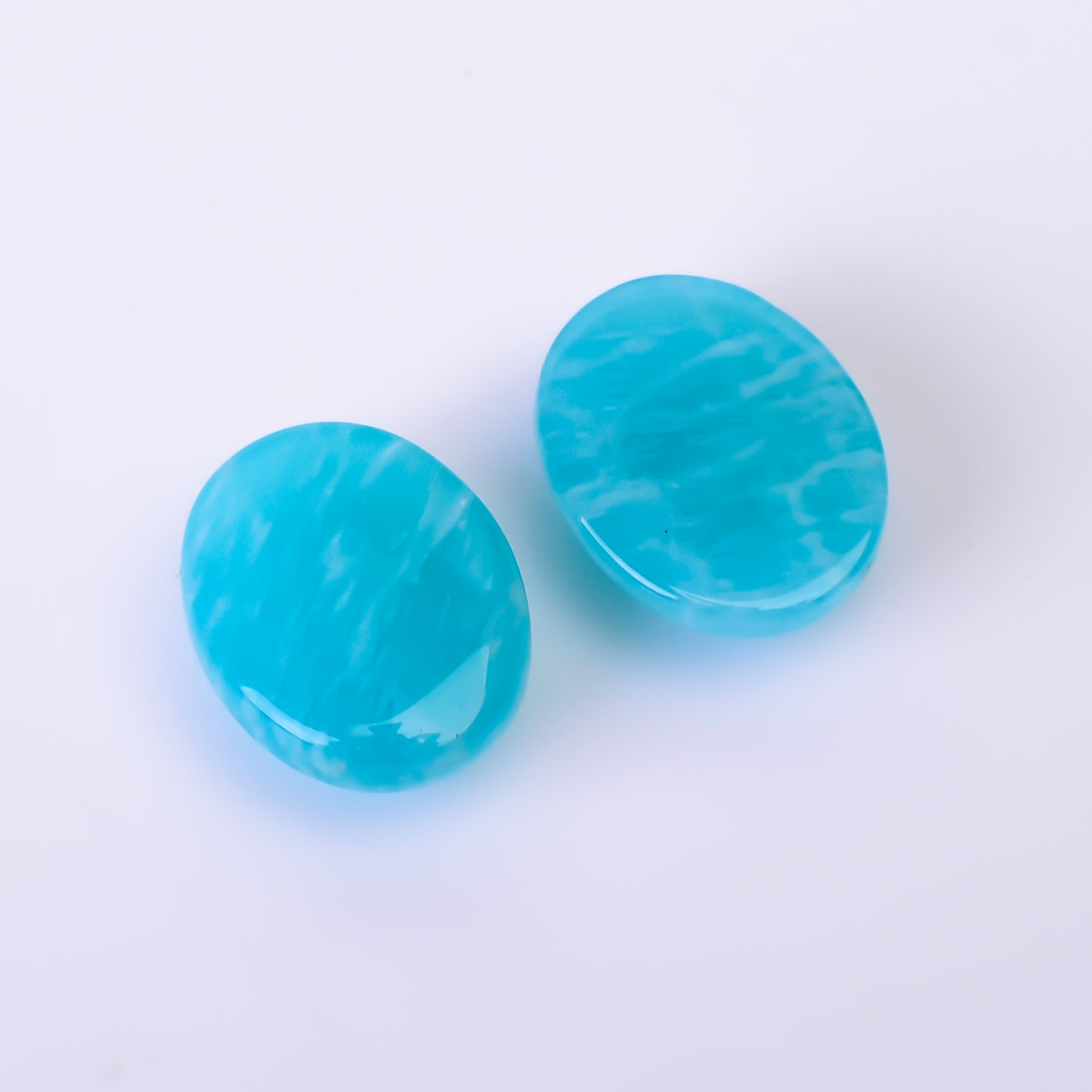 Natural Amazonite Oval Shape Faceted Loose Gemstone Pair For Making Earrings 11 Ct. 13X10X5 mm Y-10405