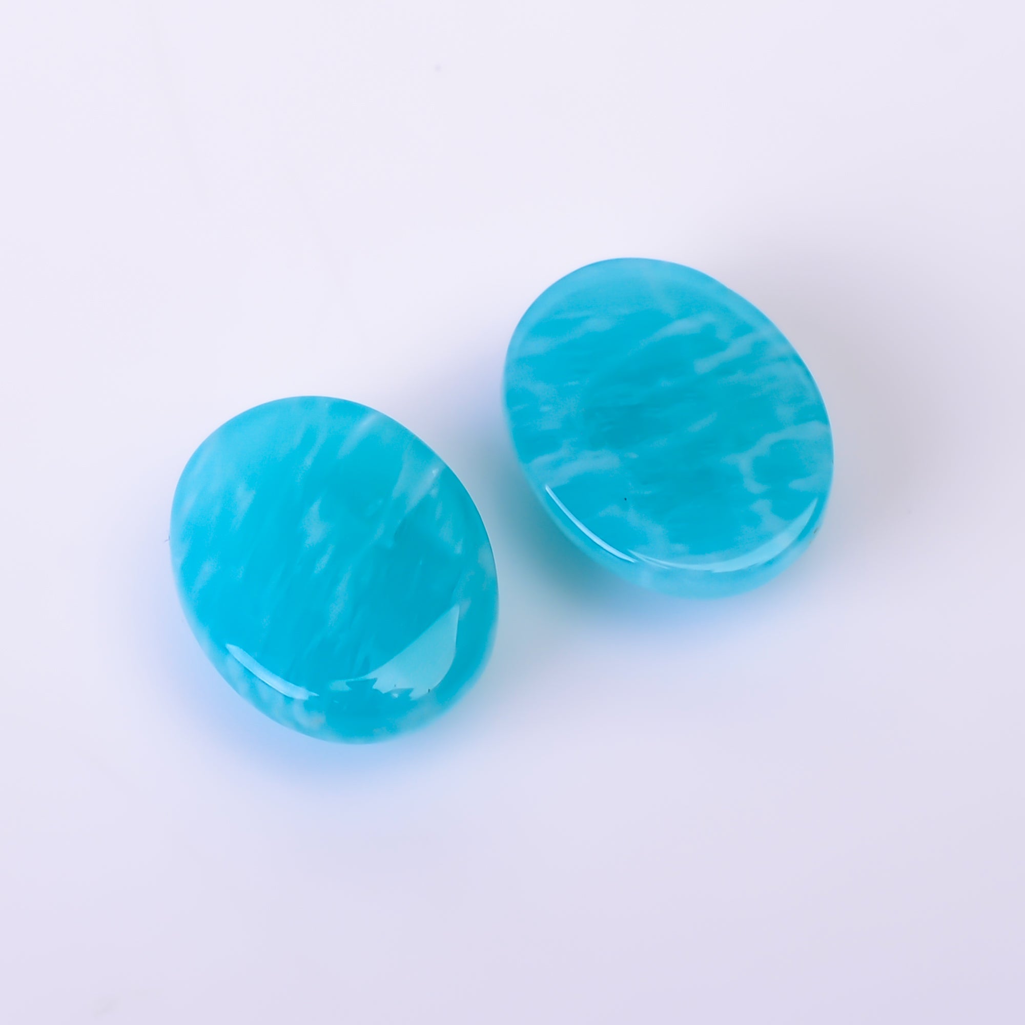 Natural Amazonite Oval Shape Faceted Loose Gemstone Pair For Making Earrings 11 Ct. 13X10X5 mm Y-10405