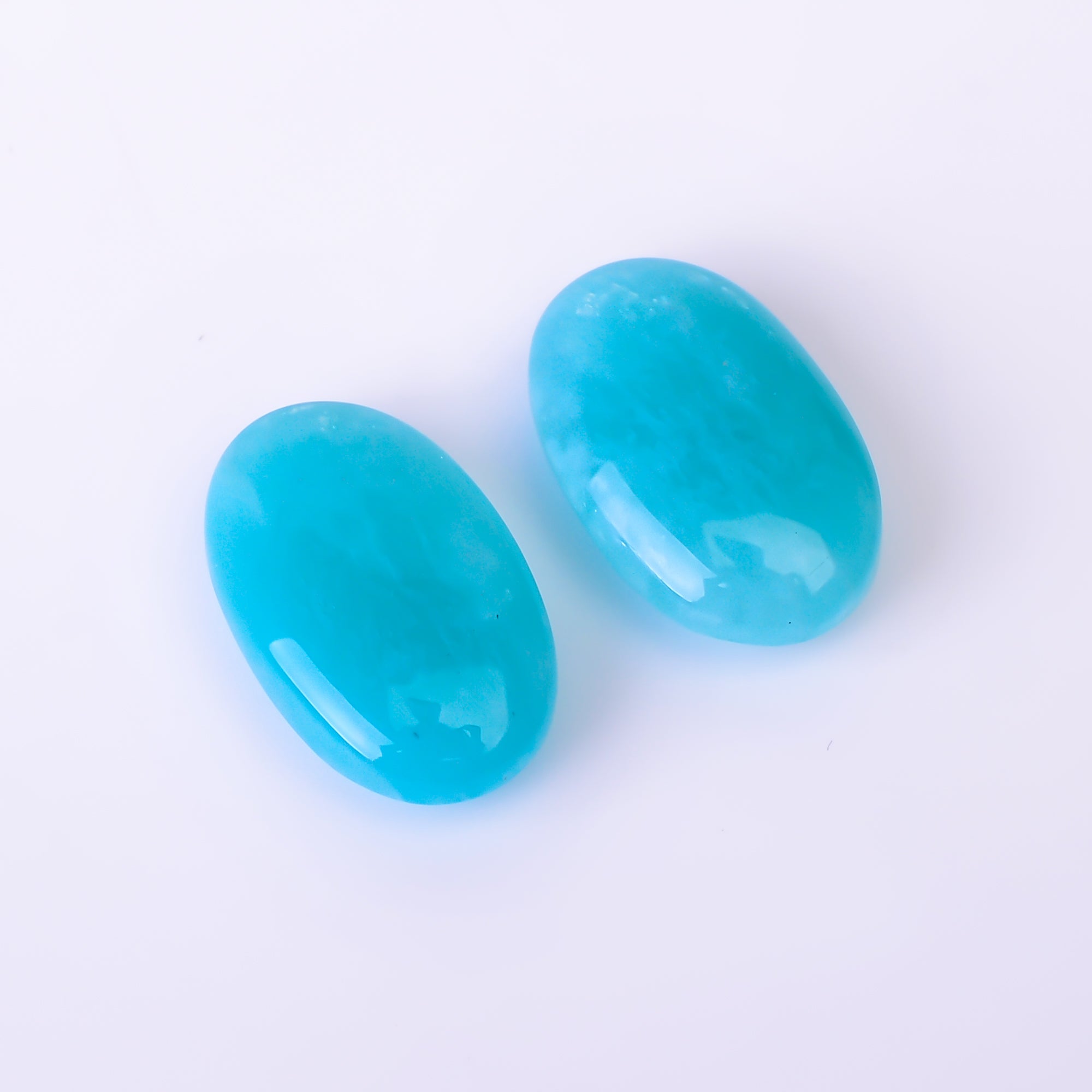Natural Amazonite Oval Shape Faceted Loose Gemstone Pair For Making Earrings 12 Ct. 16X10X5 mm Y-10413