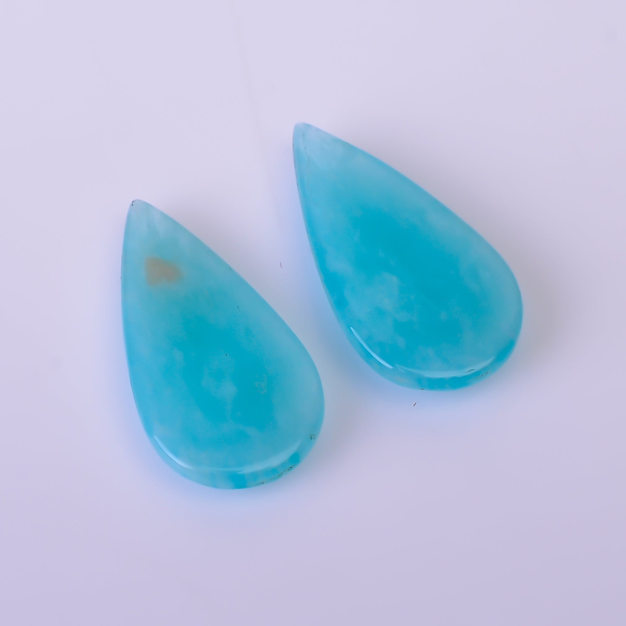 Natural Amazonite Pear Shape Faceted Loose Gemstone Pair For Making Earrings 7 Ct. 19X10X3 mm Y-10414