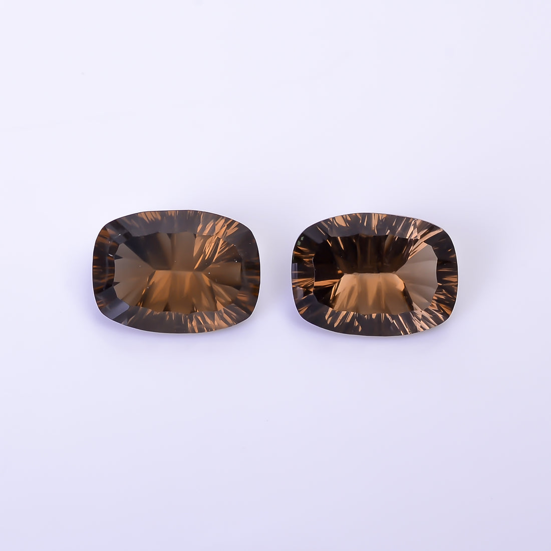Natural Smoky Quartz Radiant Shape Cut Stone Loose Gemstone Pair For Making Earrings 17 Ct. 15X11X7 mm Y-10425