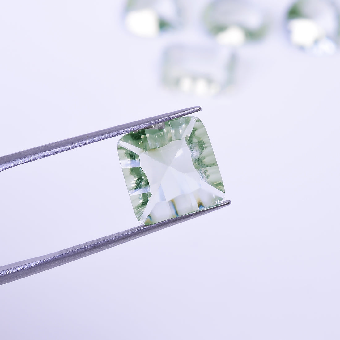 Natural Green Amethyst Mix Shape Cut Stone Loose Gemstone 5 Pcs Lot For Making Jewelry 23 Ct. 11X10 15X9 mm Y-10437