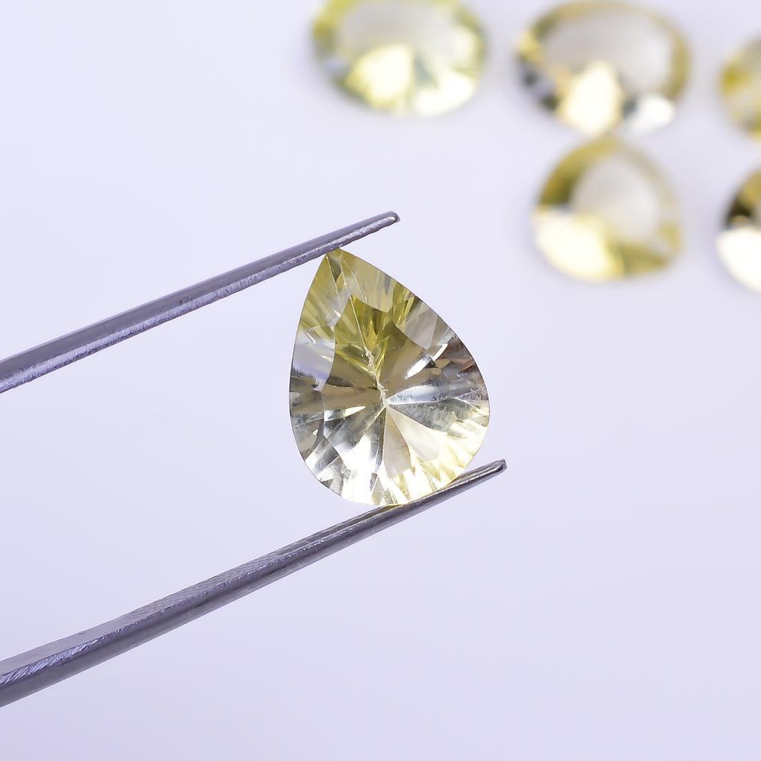 Natural Lemon Quartz Mix Shape Cut Stone Loose Gemstone 6 Pcs Lot For Making Jewelry 24.5 Ct. 11X10 14X11 mm Y-10449