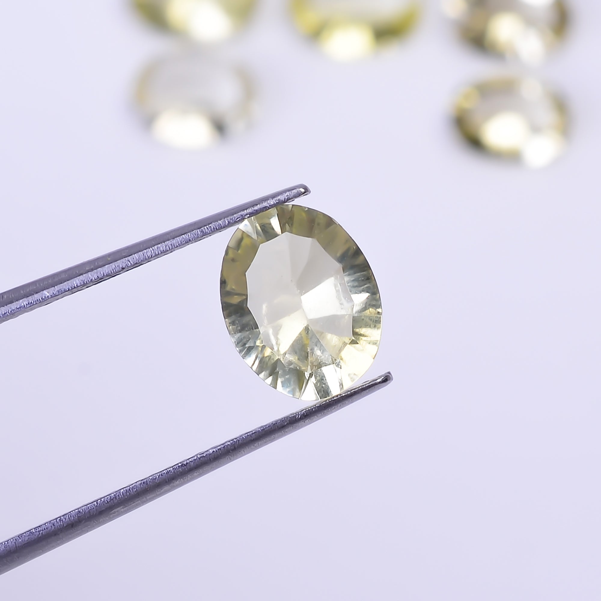 Natural Lemon Quartz Oval Shape Cut Stone Loose Gemstone 6 Pcs Lot For Making Jewelry 12 Ct. 9X6 10X8 mm Y-10453