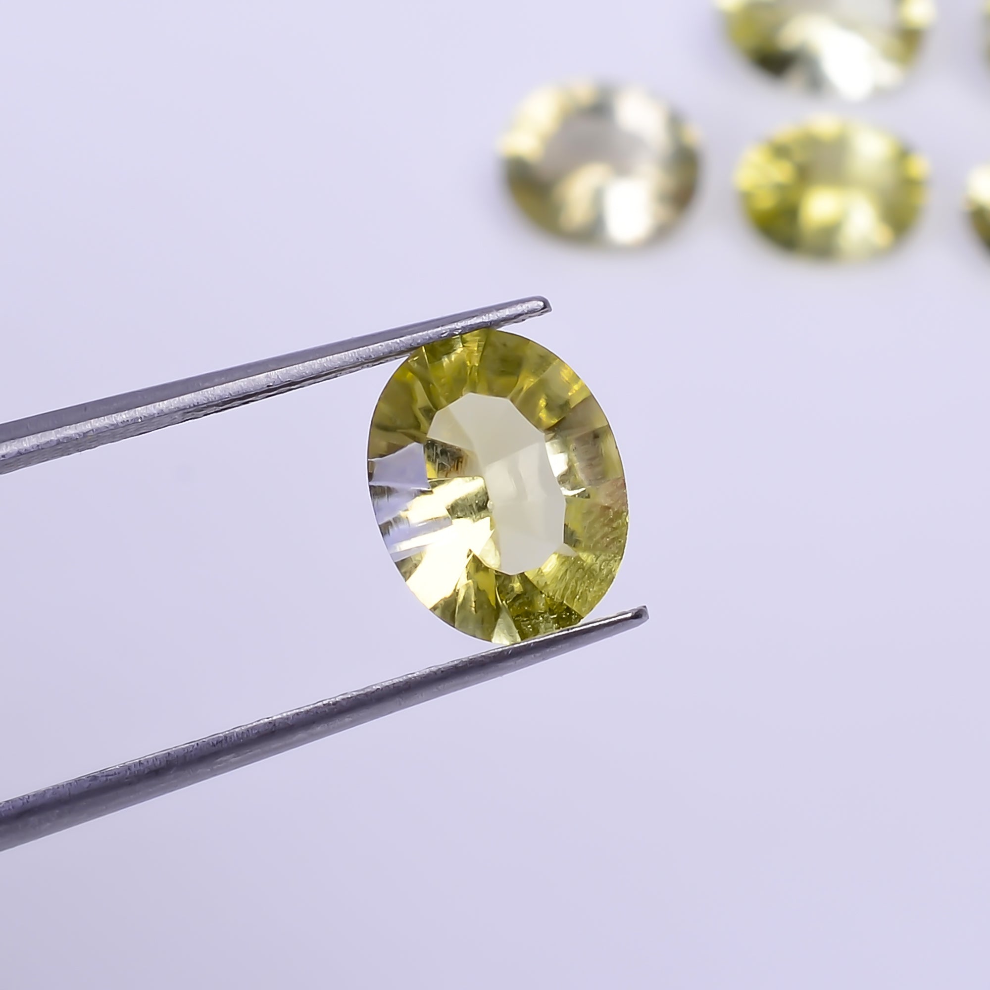 Natural Lemon Quartz Oval Shape Cut Stone Loose Gemstone 6 Pcs Lot For Making Jewelry 12 Ct. 8X6 10X8 mm Y-10456