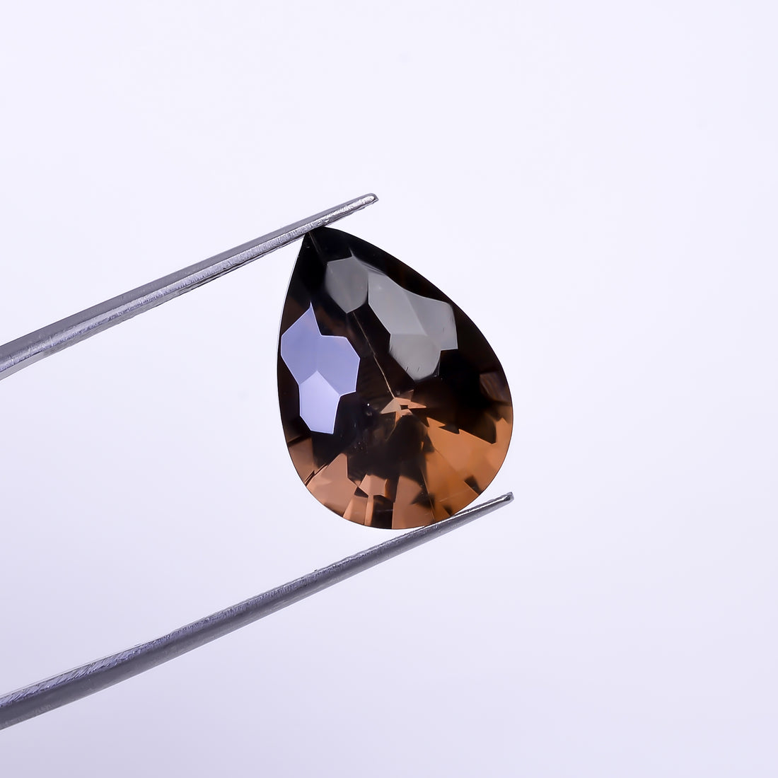 Natural Smoky Quartz Pear Shape Faceted Loose Gemstone For Making Jewelry 9 Ct. 18X13X8 mm Y-10461