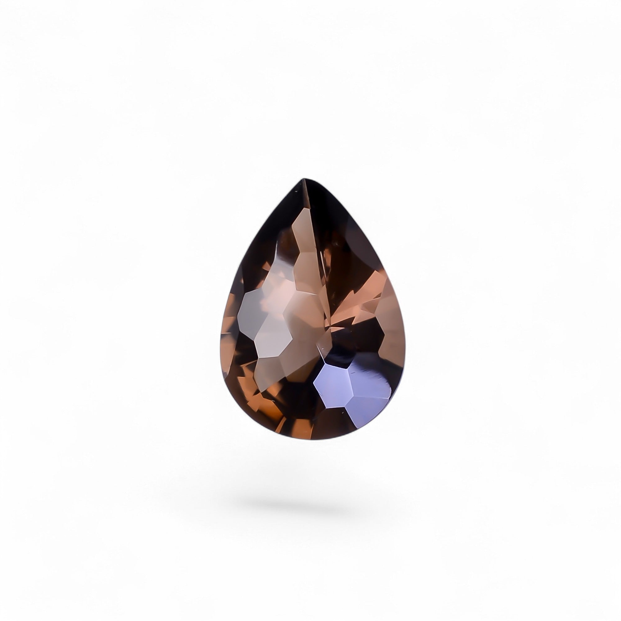 Natural Smoky Quartz Pear Shape Faceted Loose Gemstone For Making Jewelry 9 Ct. 18X13X8 mm Y-10461