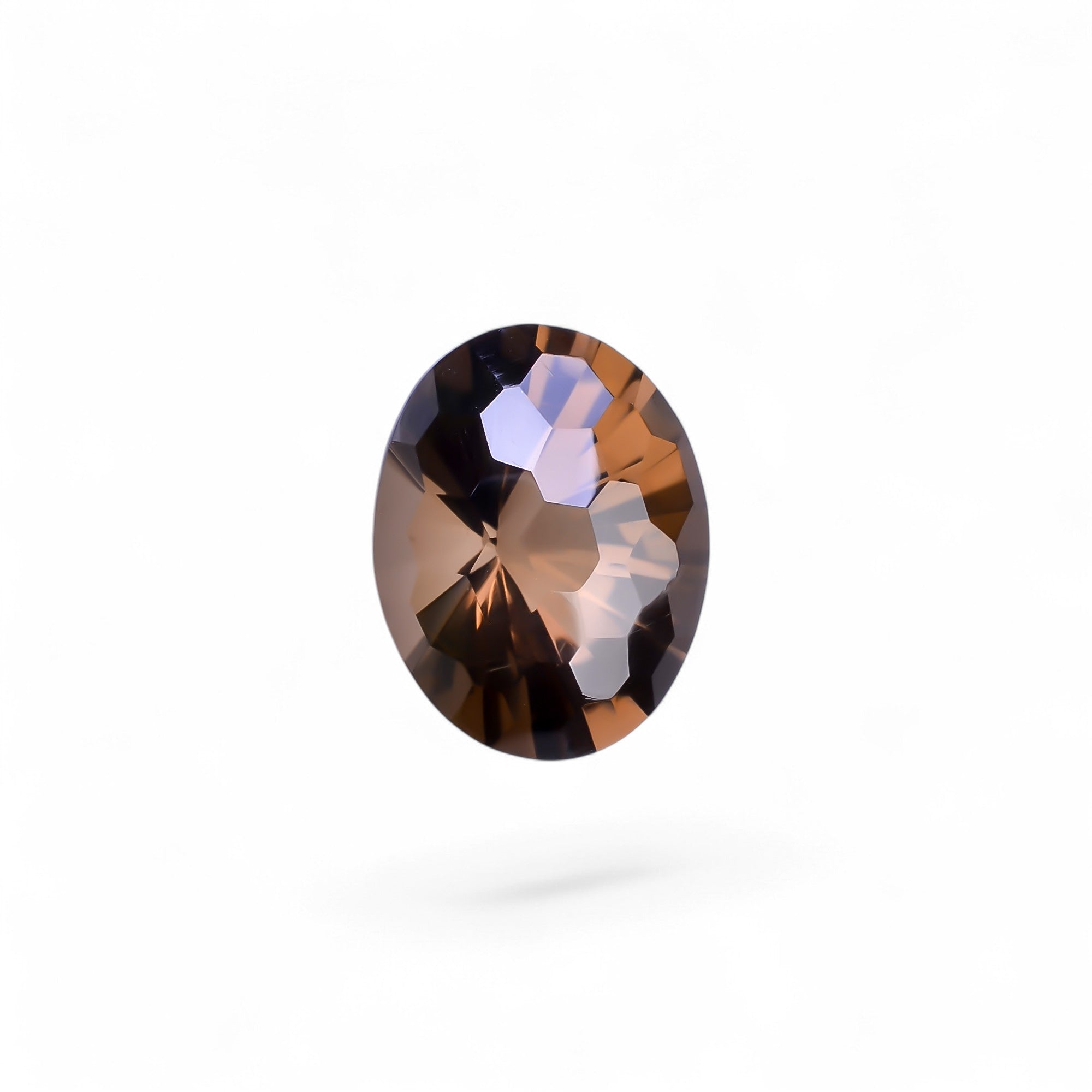 Natural Smoky Quartz Oval Shape Faceted Loose Gemstone For Making Jewelry 10 Ct. 16X13X9 mm Y-10464