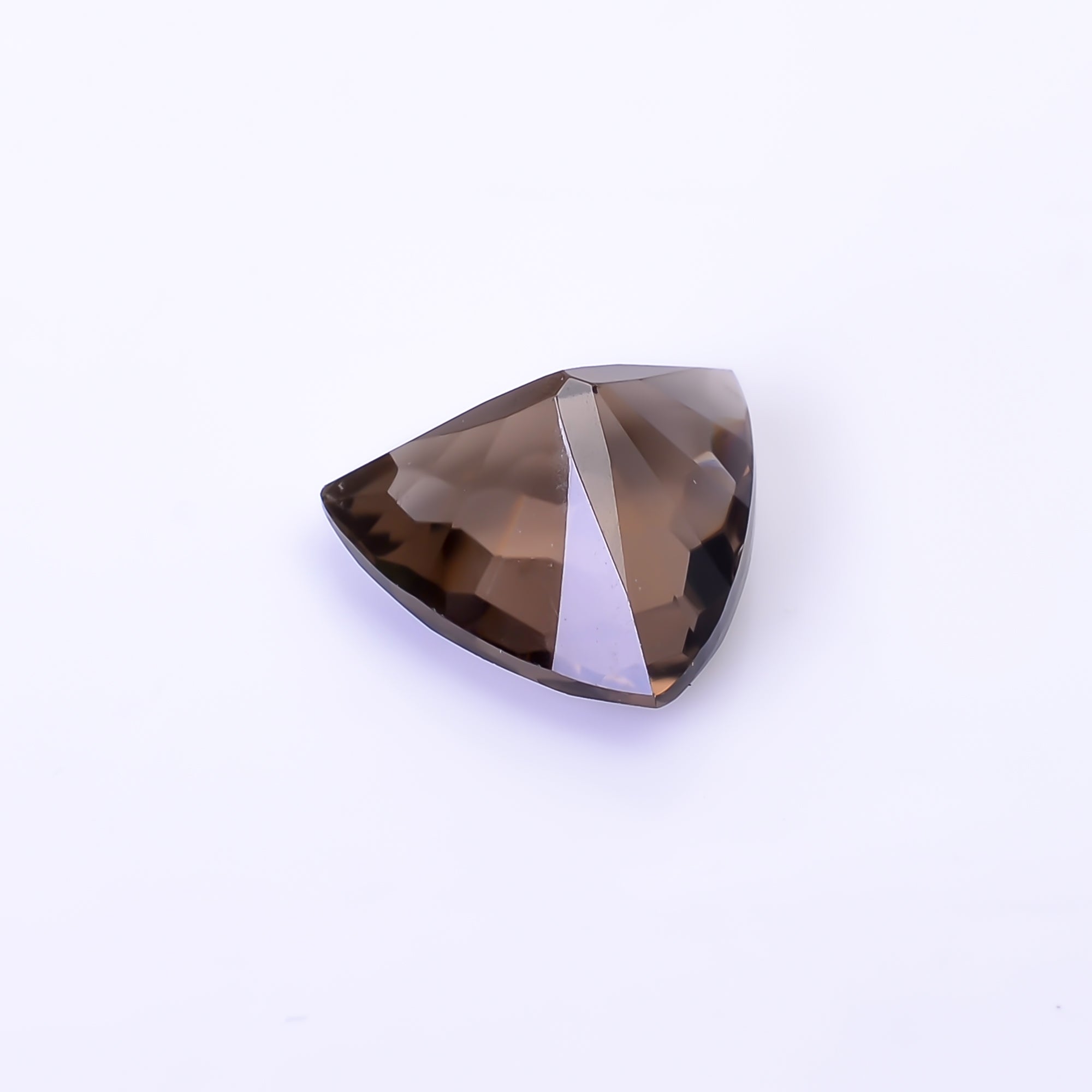 Natural Smoky Quartz Triangle Shape Faceted Loose Gemstone For Making Jewelry 4 Ct. 11X11X7 mm Y-10466