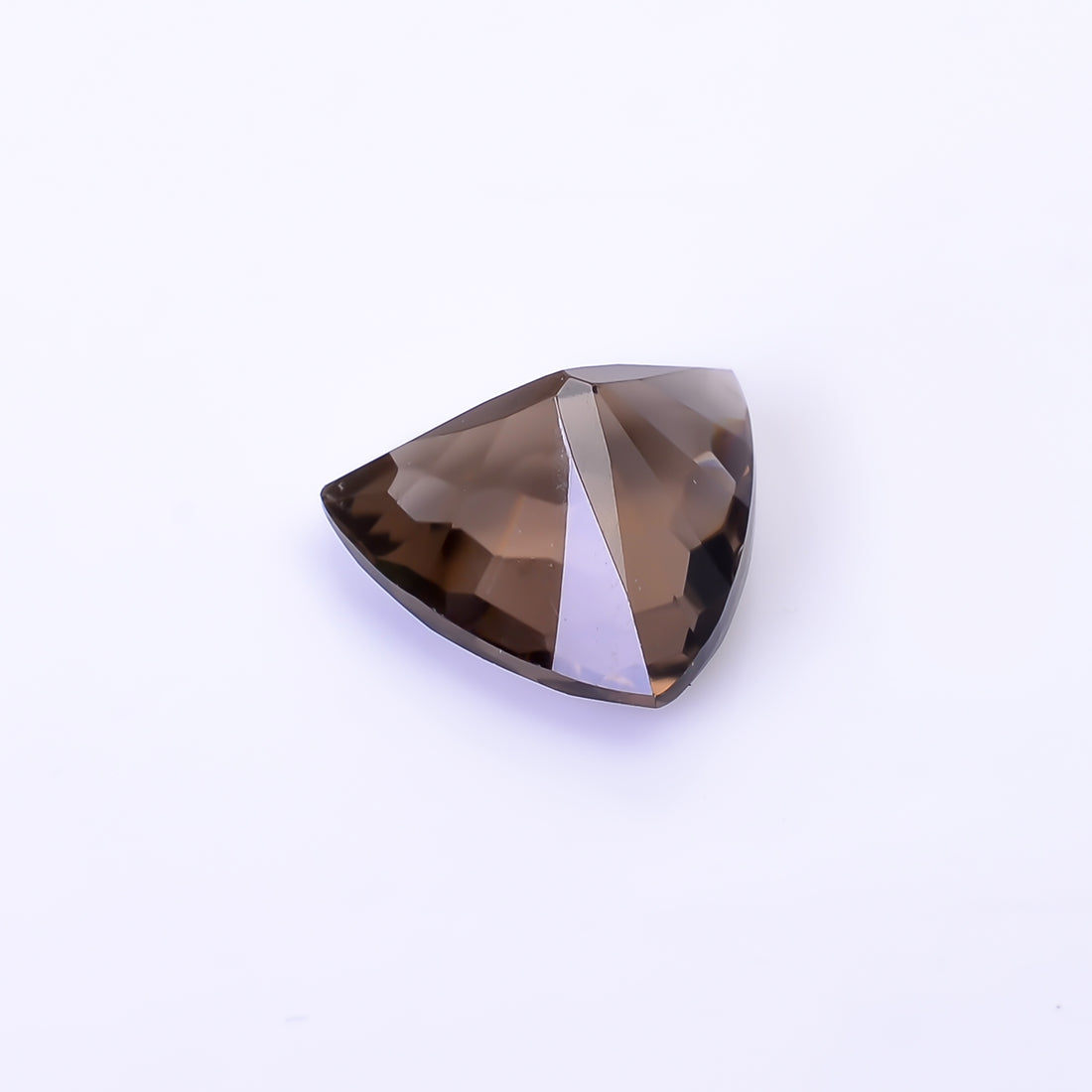 Natural Smoky Quartz Triangle Shape Faceted Loose Gemstone For Making Jewelry 4 Ct. 11X11X7 mm Y-10466