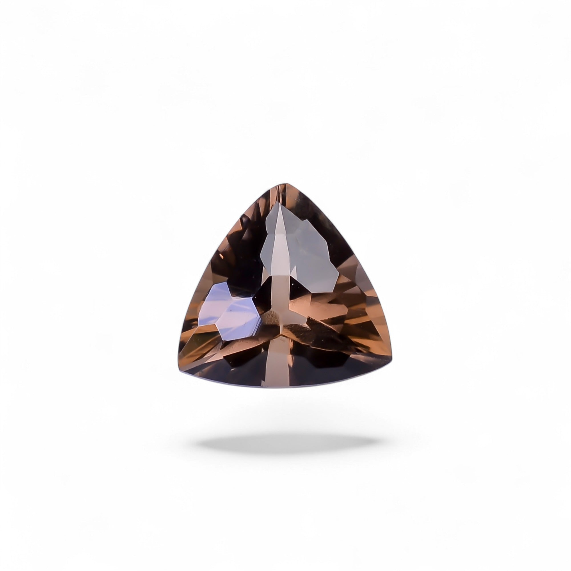 Natural Smoky Quartz Triangle Shape Faceted Loose Gemstone For Making Jewelry 4 Ct. 11X11X7 mm Y-10466