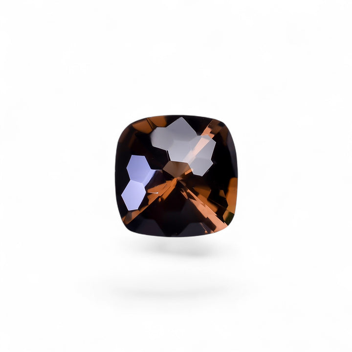 Natural Smoky Quartz Cushion Shape Faceted Loose Gemstone For Making Jewelry 10.5 Ct. 14X14X9 mm Y-10467