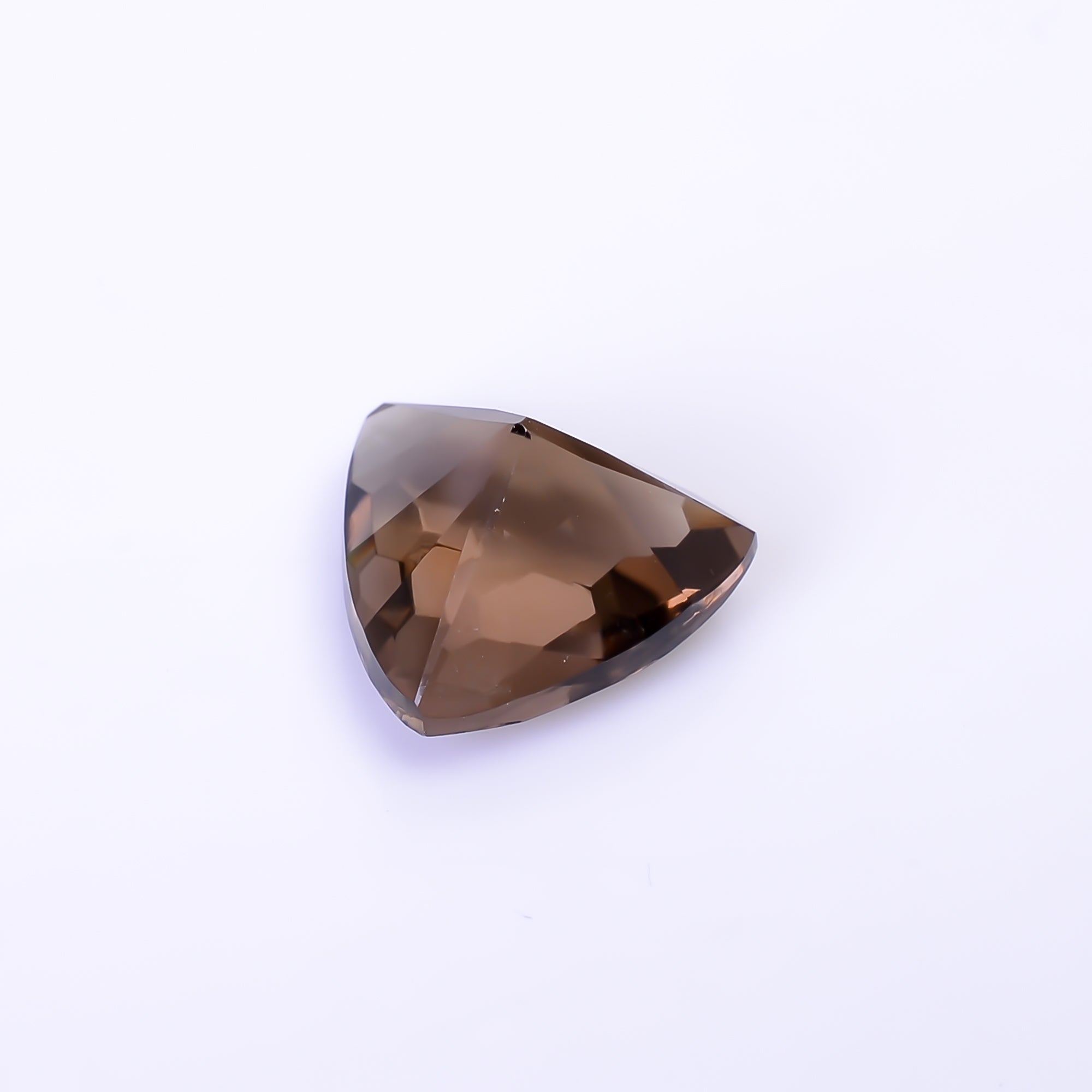 Natural Smoky Quartz Triangle Shape Faceted Loose Gemstone For Making Jewelry 3.5 Ct. 11X11X7 mm Y-10468