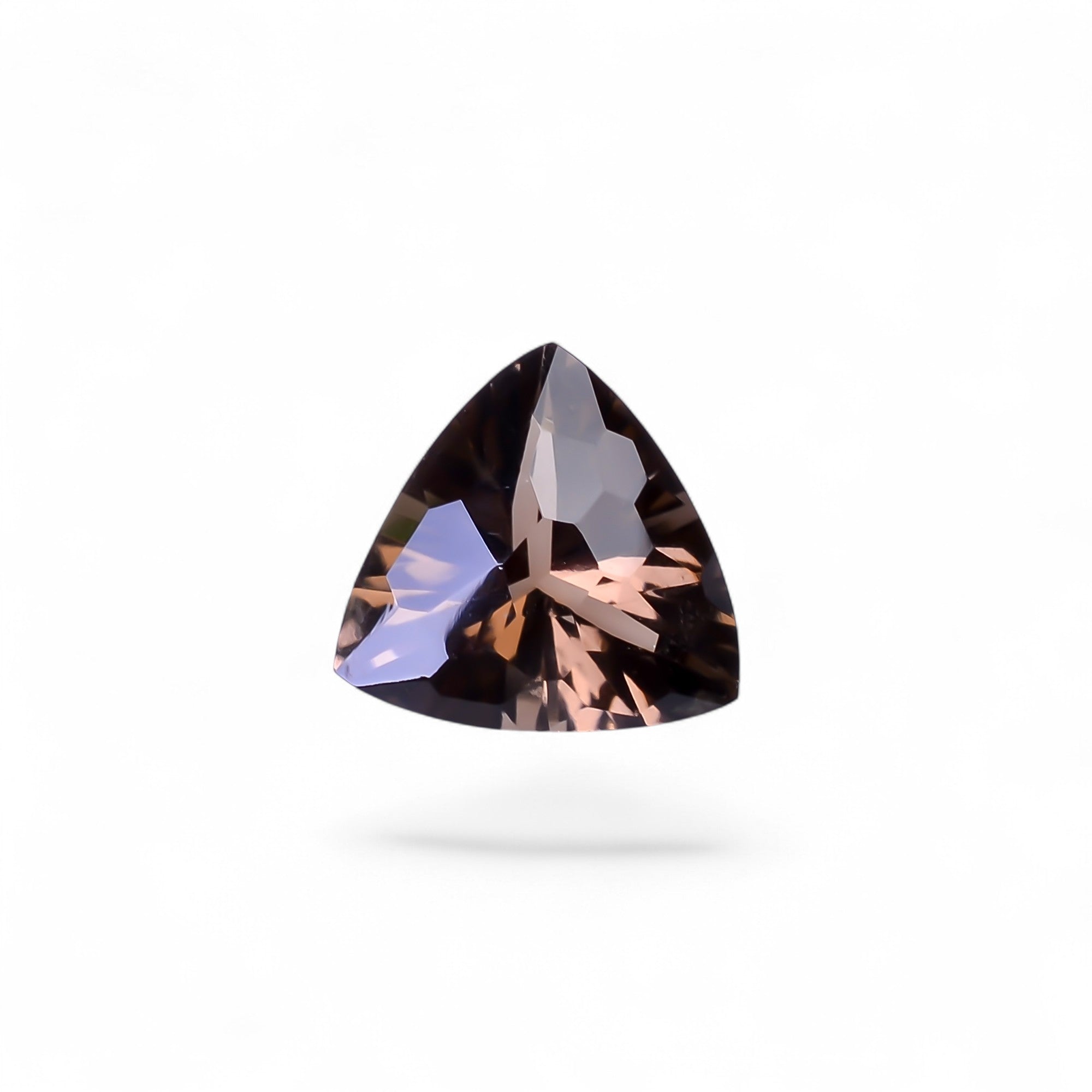 Natural Smoky Quartz Triangle Shape Faceted Loose Gemstone For Making Jewelry 3.5 Ct. 11X11X7 mm Y-10468