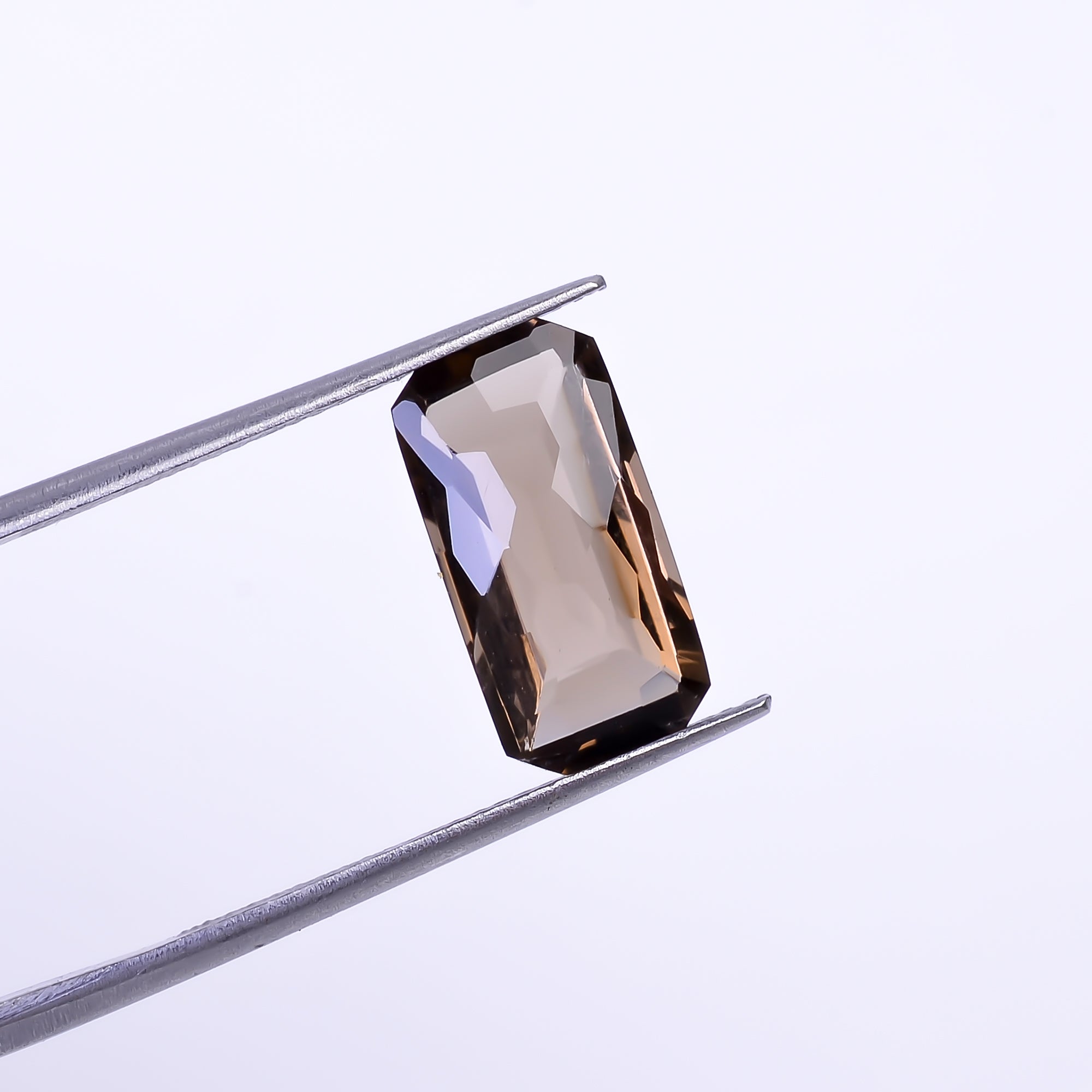 Natural Smoky Quartz Radiant Shape Faceted Loose Gemstone For Making Jewelry 4.5 Ct. 14X7X5 mm Y-10469