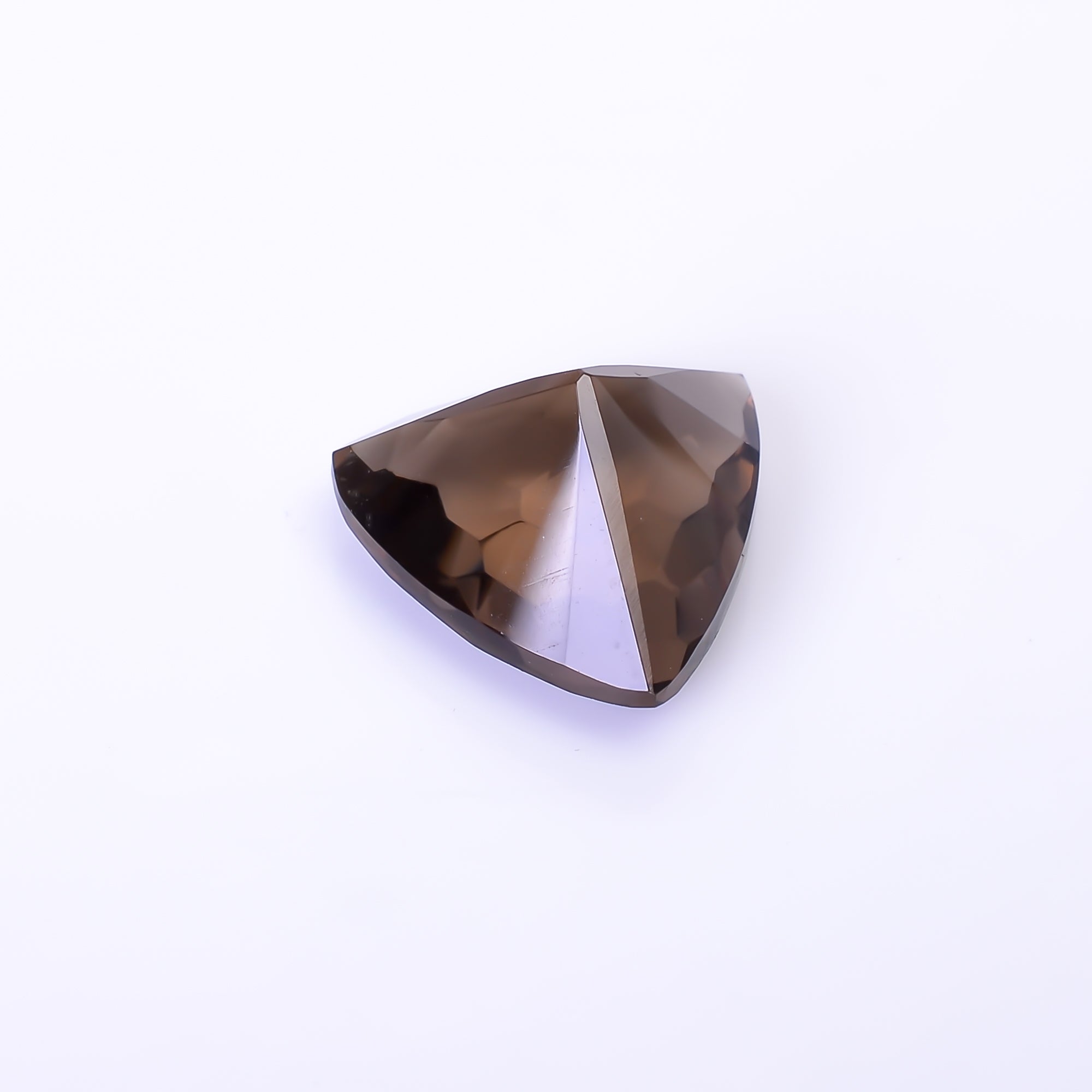 Natural Smoky Quartz Triangle Shape Faceted Loose Gemstone For Making Jewelry 6.5 Ct. 13X13X8 mm Y-10470