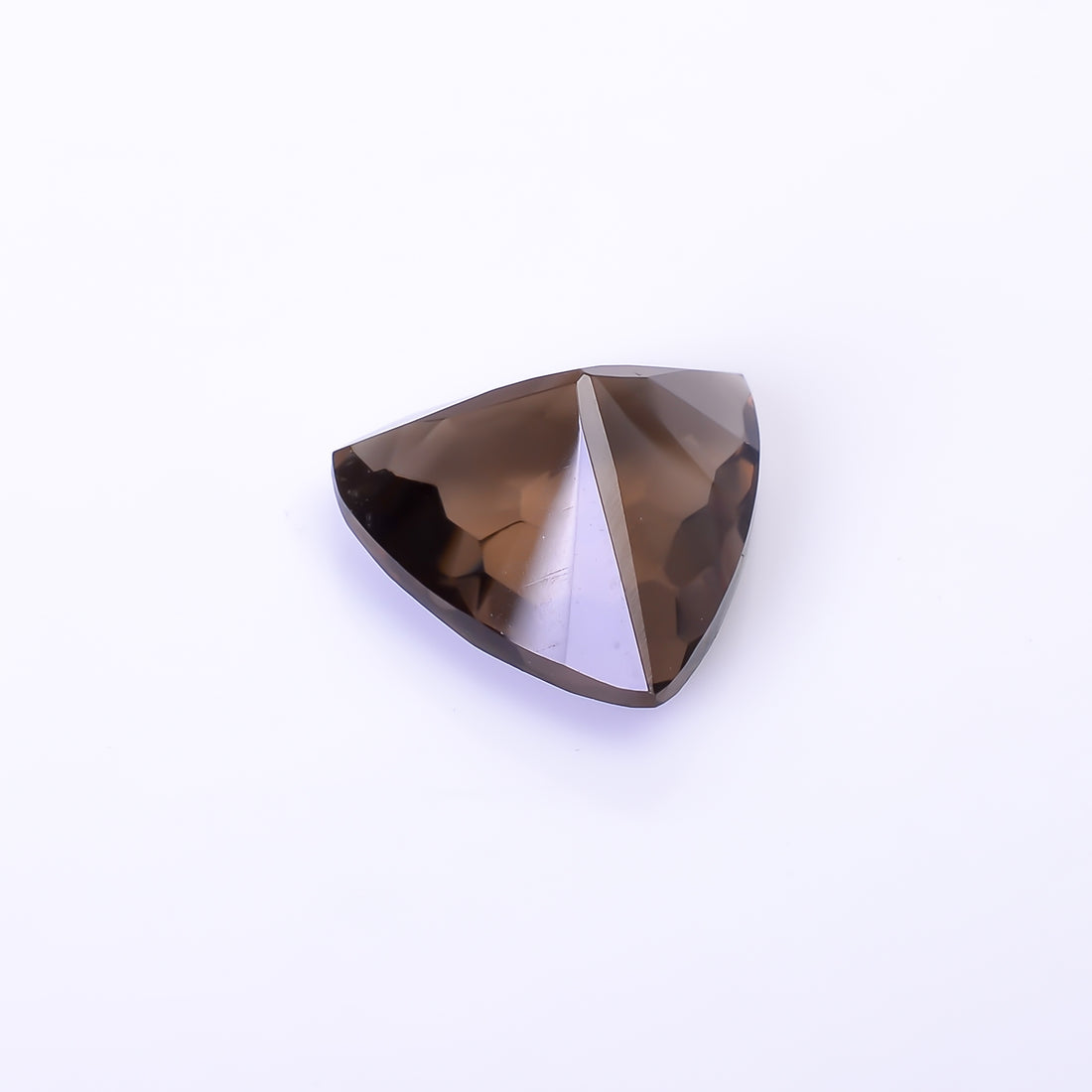 Natural Smoky Quartz Triangle Shape Faceted Loose Gemstone For Making Jewelry 6.5 Ct. 13X13X8 mm Y-10470
