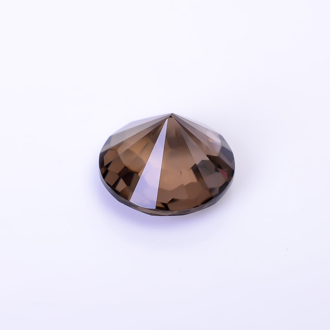 Natural Smoky Quartz Round Shape Faceted Loose Gemstone For Making Jewelry 6.5 Ct. 13X13X8 mm Y-10472