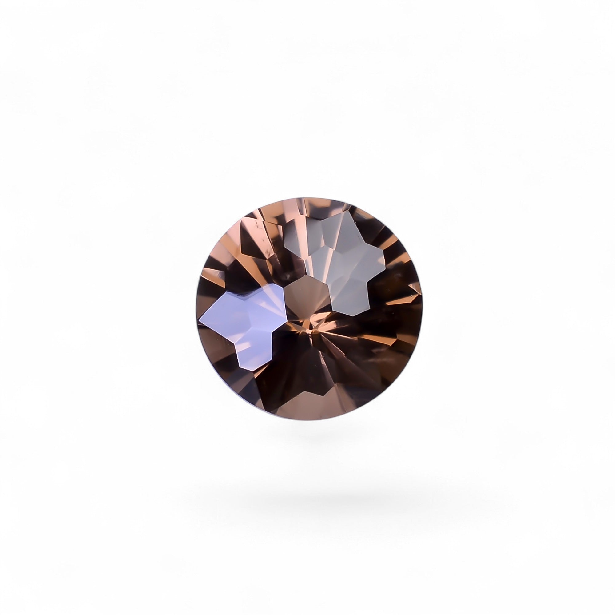 Natural Smoky Quartz Round Shape Faceted Loose Gemstone For Making Jewelry 6.5 Ct. 13X13X8 mm Y-10472