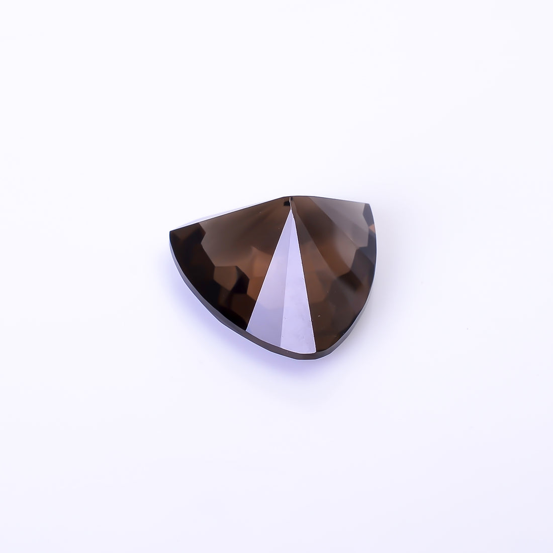 Natural Smoky Quartz Trillion Shape Faceted Loose Gemstone For Making Jewelry 15.5 Ct. 17X17X11 mm Y-10473