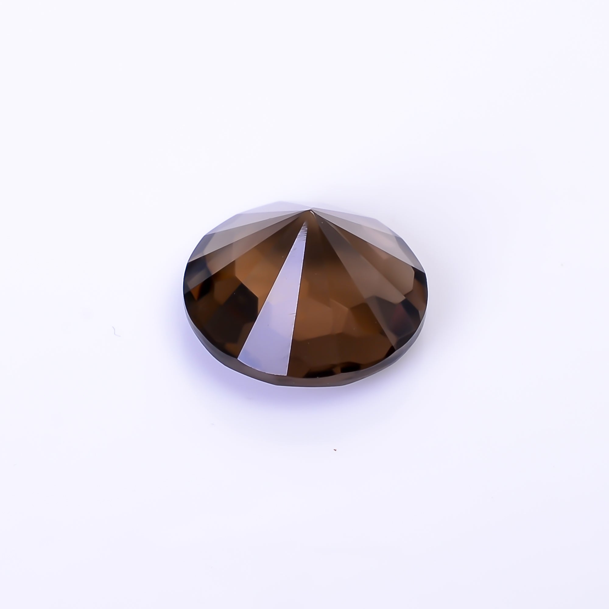 Natural Smoky Quartz Round Shape Faceted Loose Gemstone For Making Jewelry 8 Ct. 14X14X8 mm Y-10474