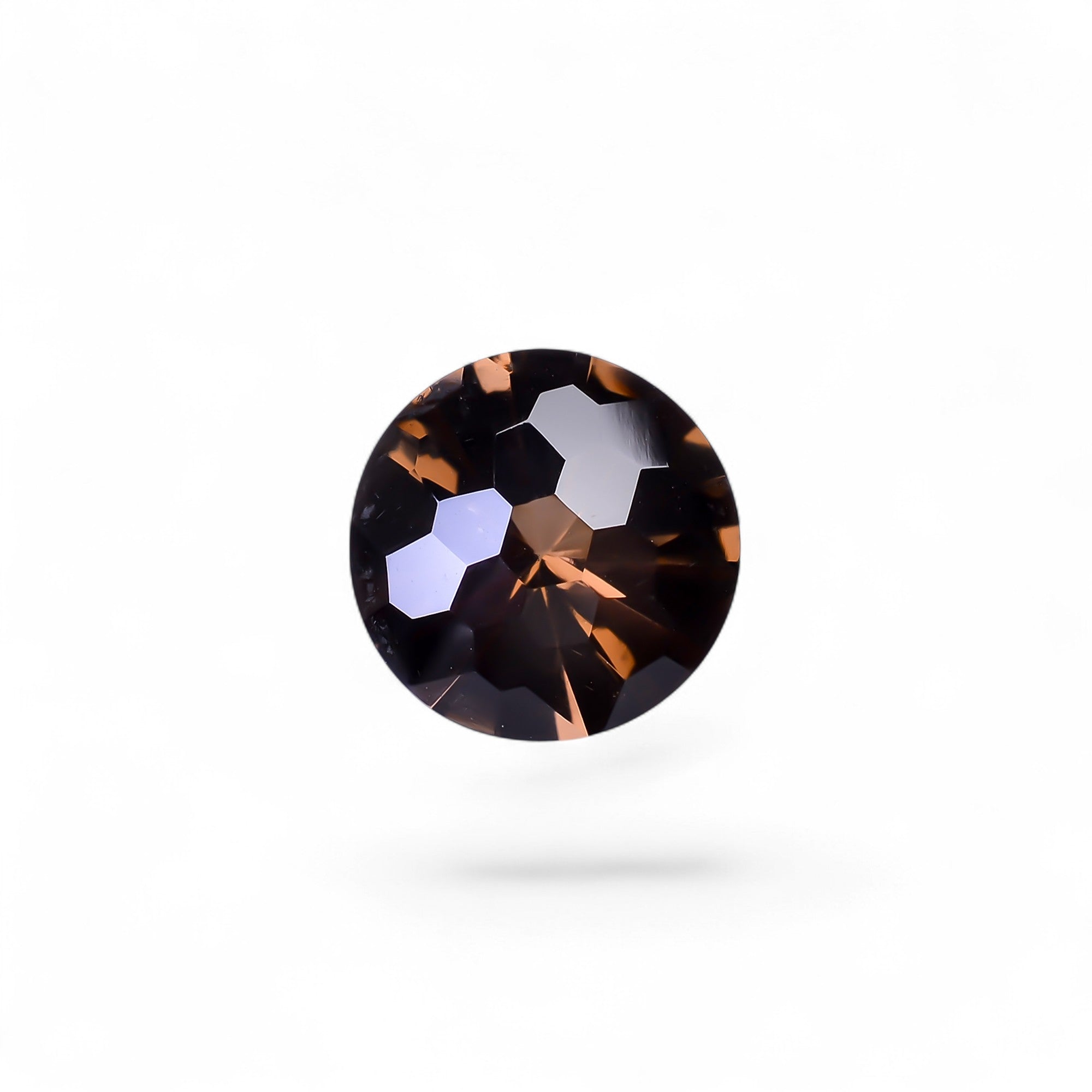 Natural Smoky Quartz Round Shape Faceted Loose Gemstone For Making Jewelry 8 Ct. 14X14X8 mm Y-10474