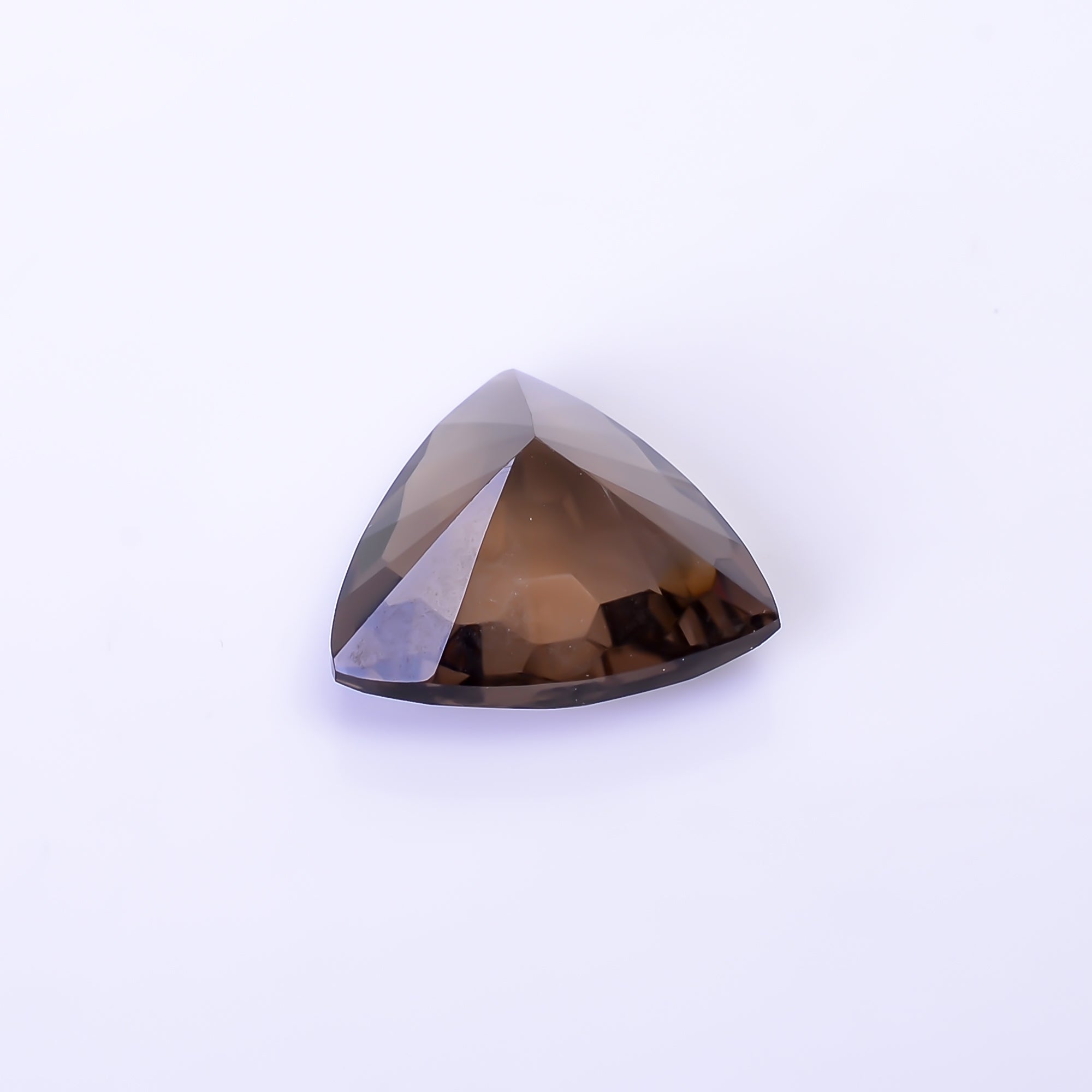 Natural Smoky Quartz Trillion Shape Faceted Loose Gemstone For Making Jewelry 7.5 Ct. 14X14X8 mm Y-10477