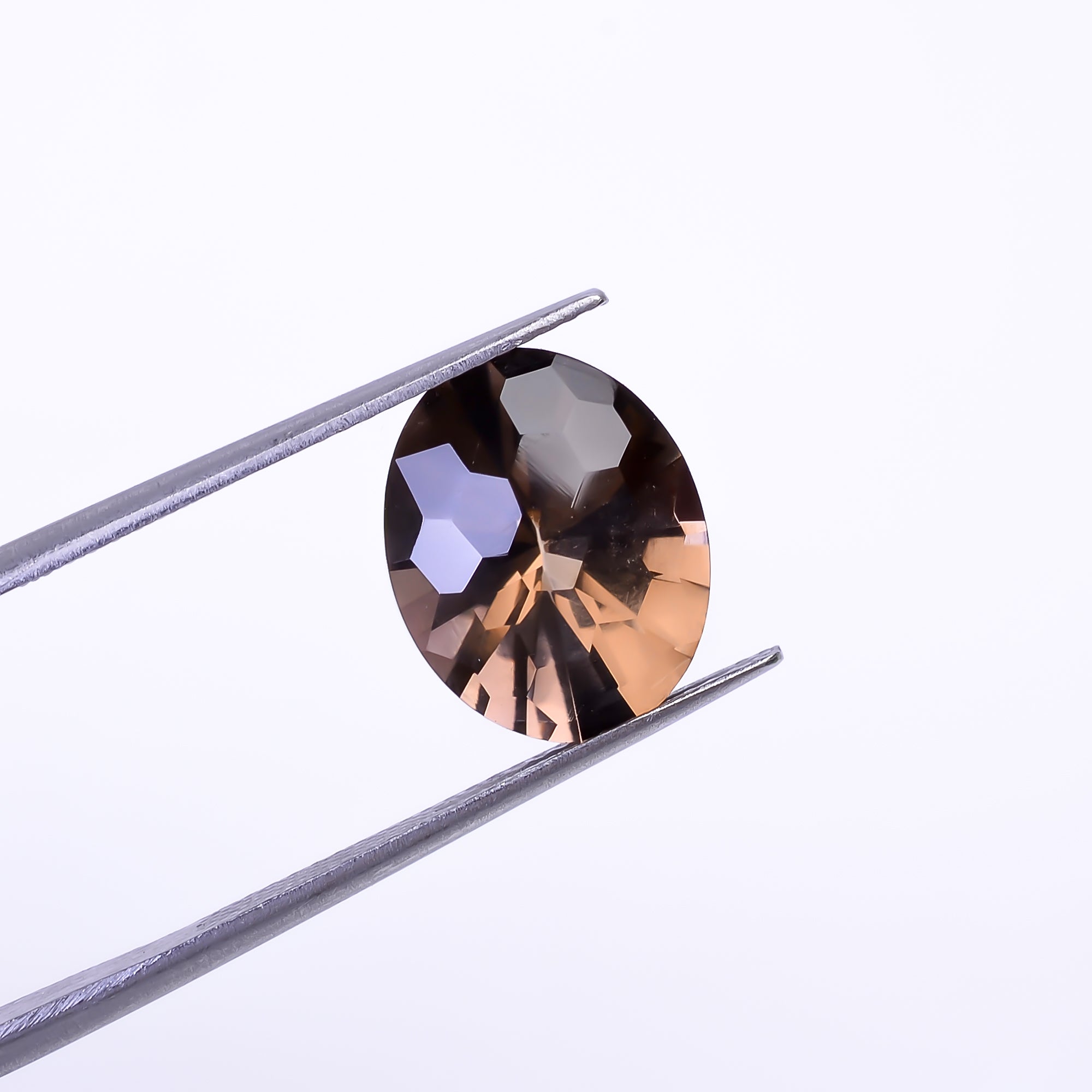 Natural Smoky Quartz Oval Shape Faceted Loose Gemstone For Making Jewelry 5 Ct. 13X10X7 mm Y-10478