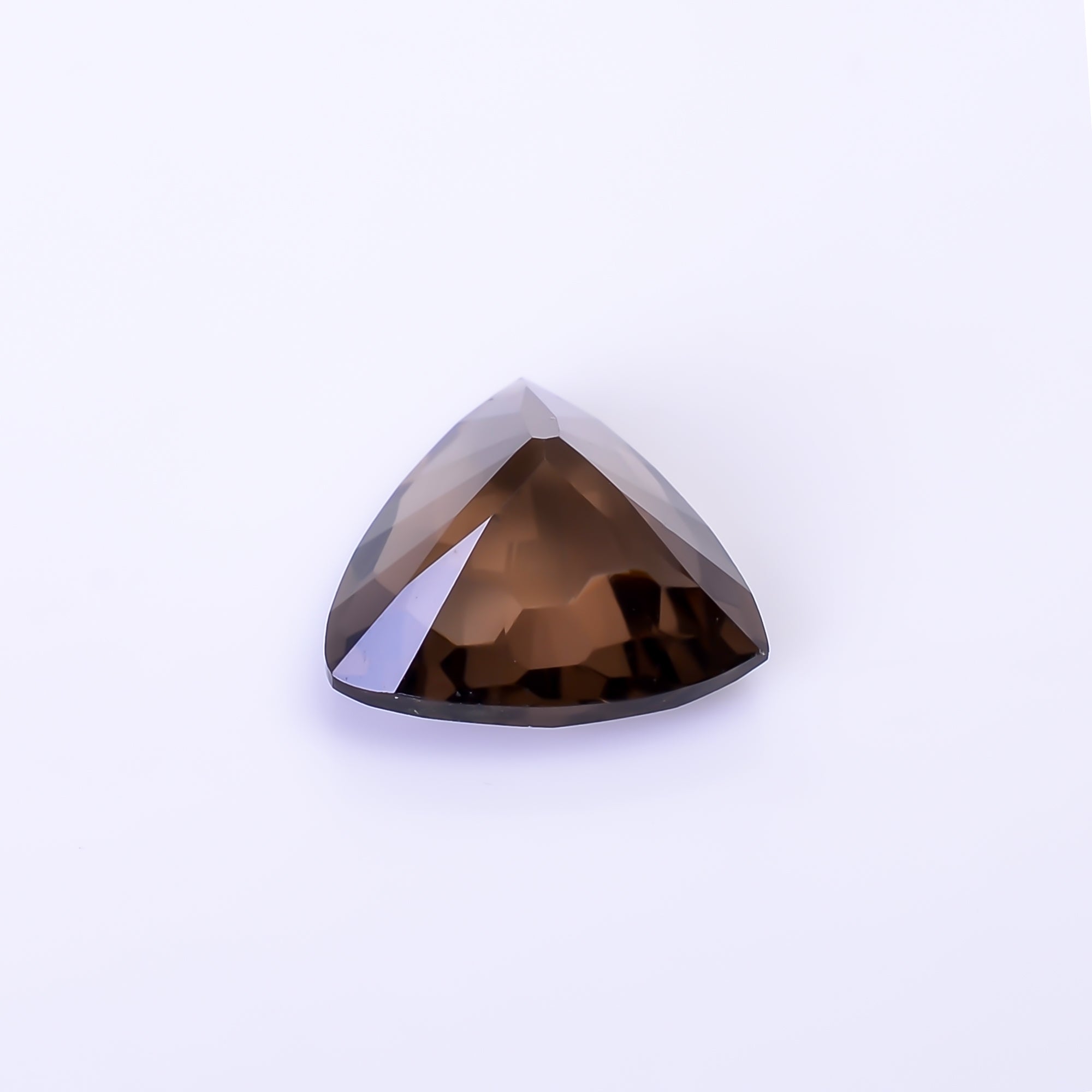 Natural Smoky Quartz Triangle Shape Faceted Loose Gemstone For Making Jewelry 5 Ct. 12X12X7 mm Y-10479