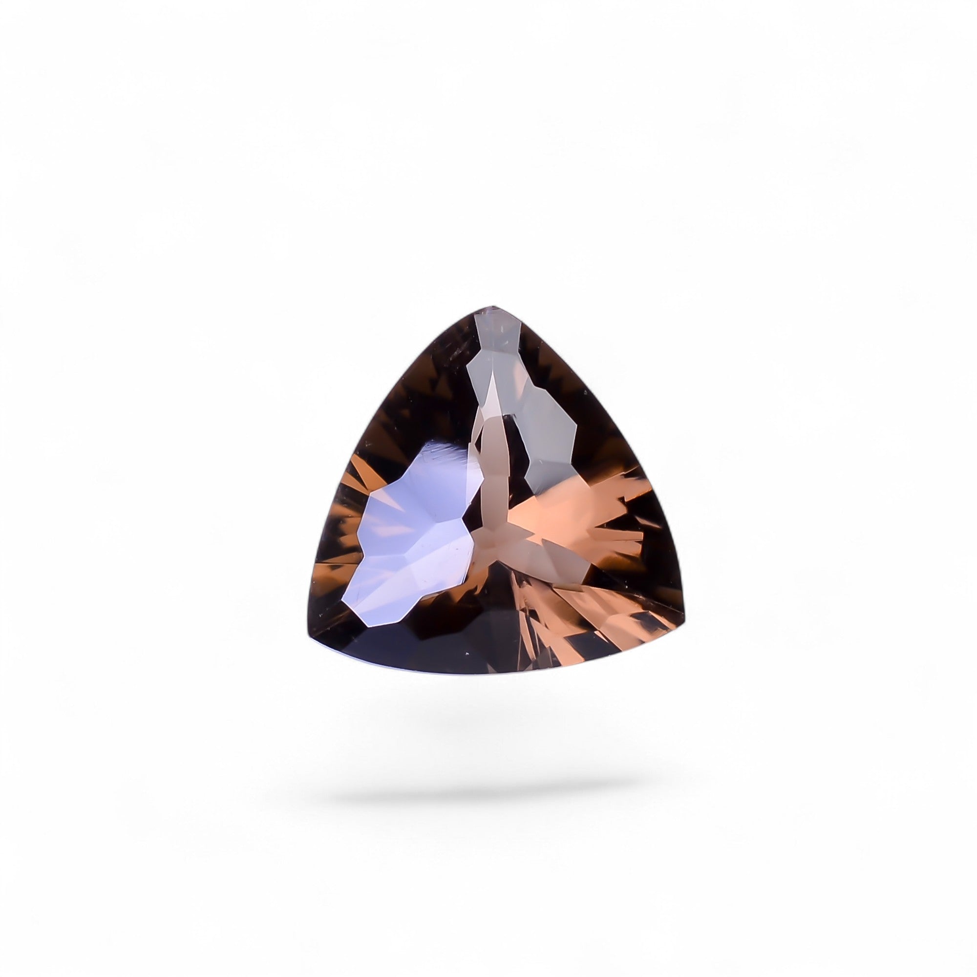 Natural Smoky Quartz Triangle Shape Faceted Loose Gemstone For Making Jewelry 5 Ct. 12X12X7 mm Y-10479