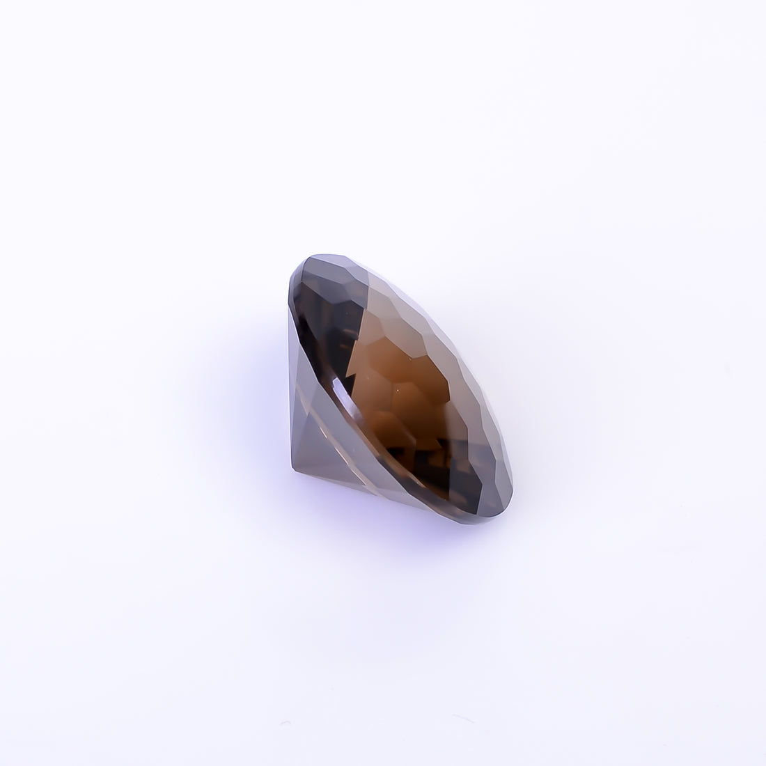 Natural Smoky Quartz Round Shape Faceted Loose Gemstone For Making Jewelry 19 Ct. 18X18X11 mm Y-10480